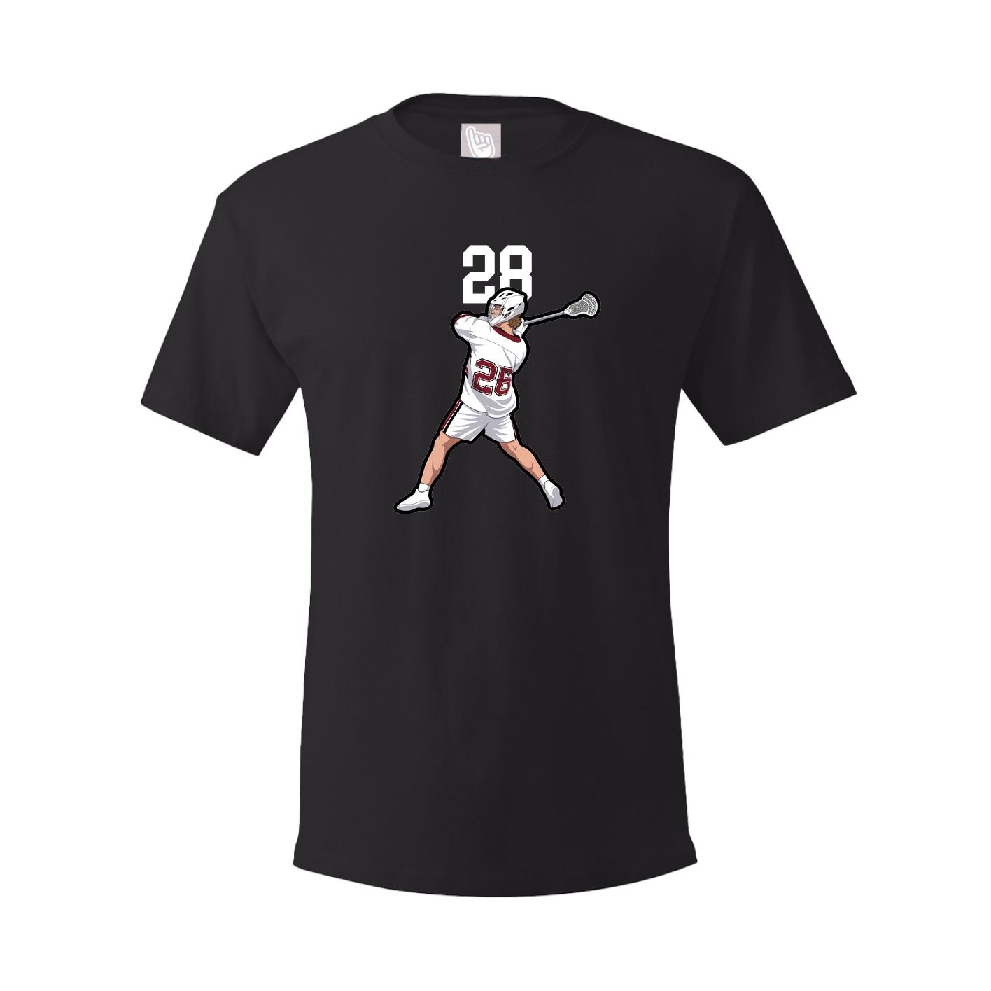 Youth Tee — Number Top in Black