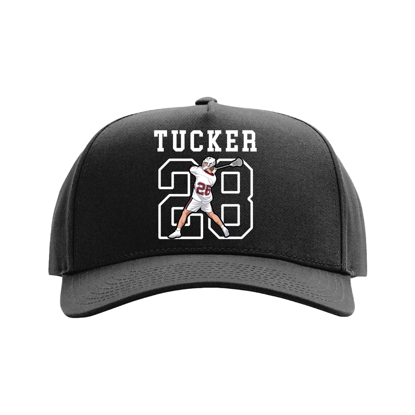 Full Fabric Five-Panel Champ Cap — Shirsey in Black