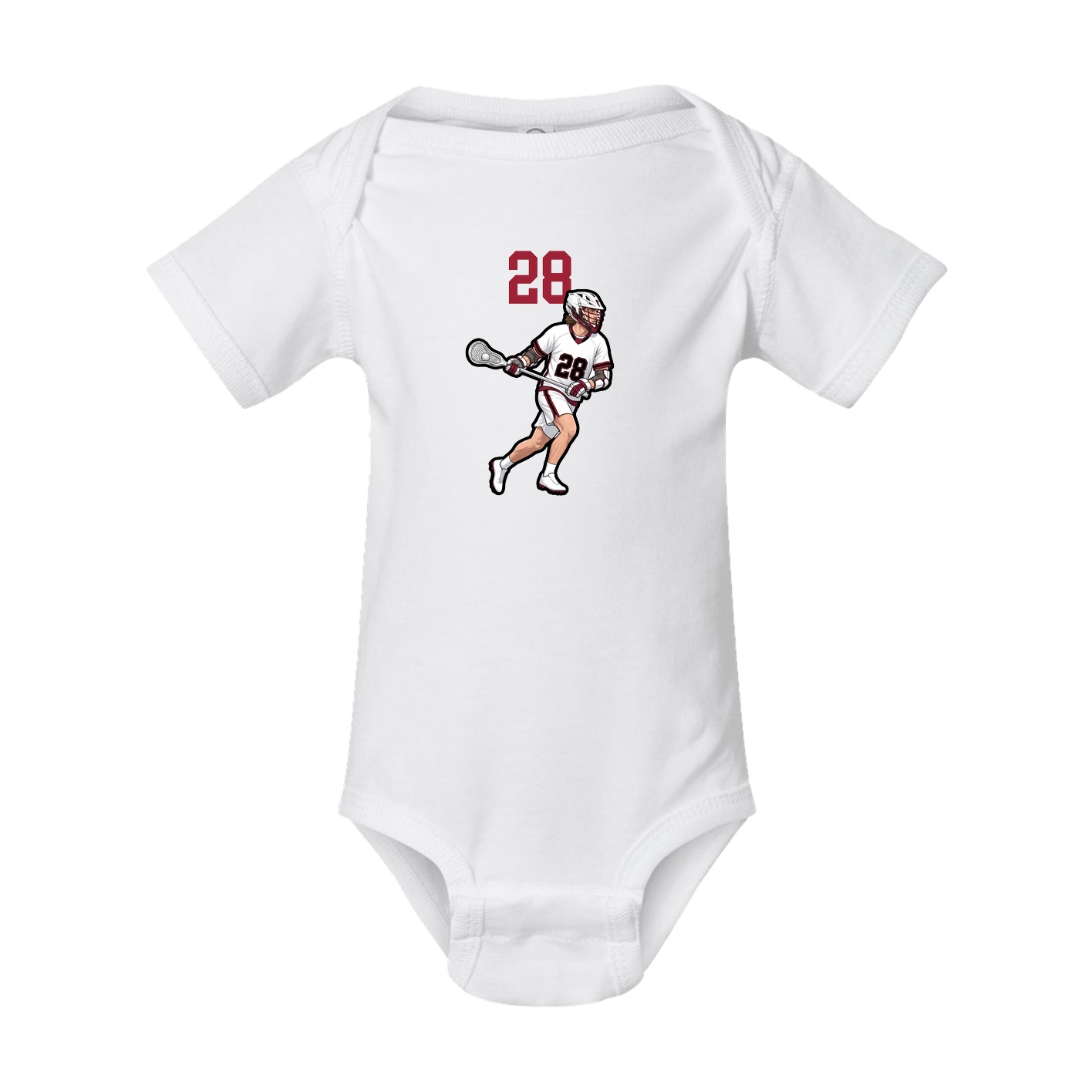 Baby Onesie — Number Top in White