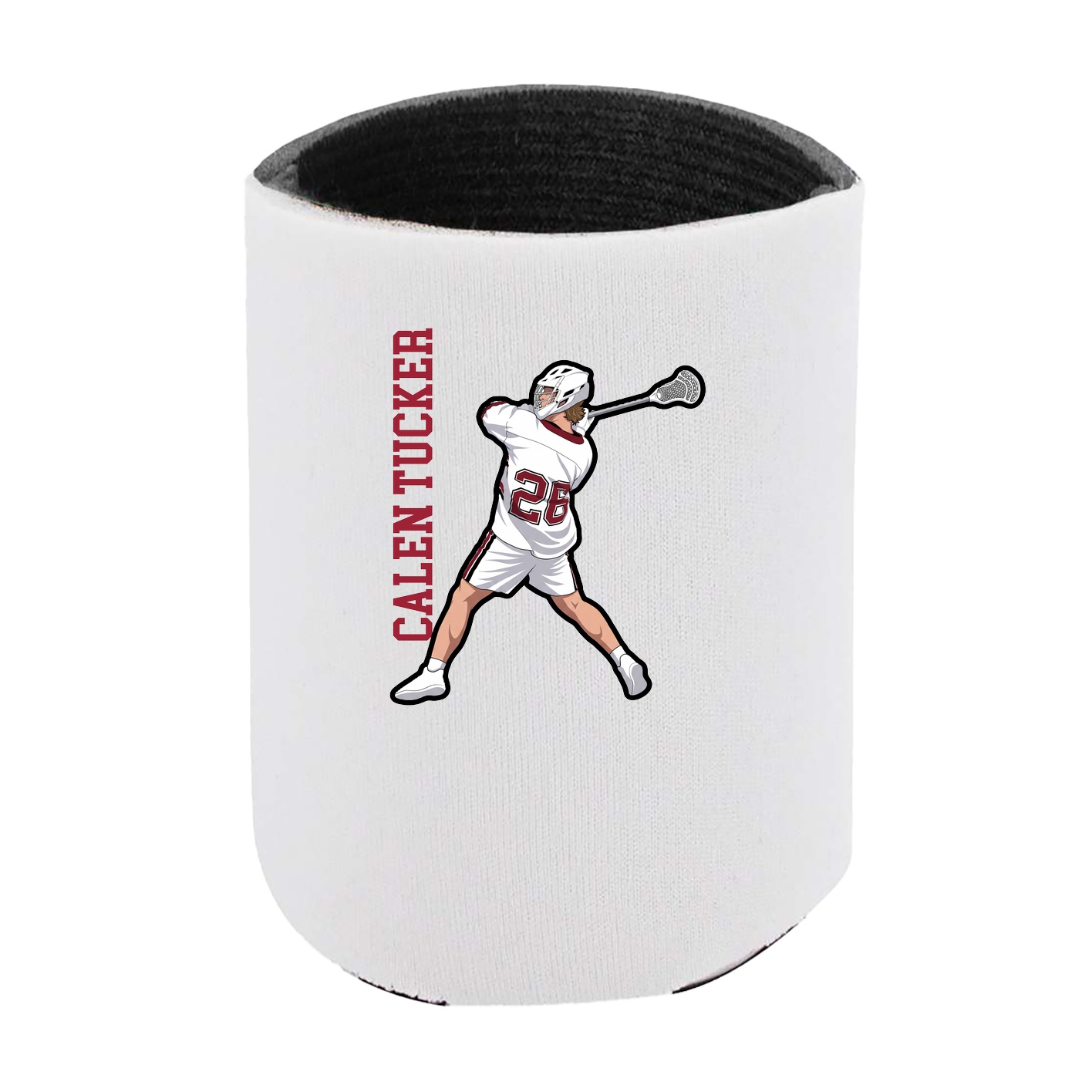 Can Holder — Name Vertical in White