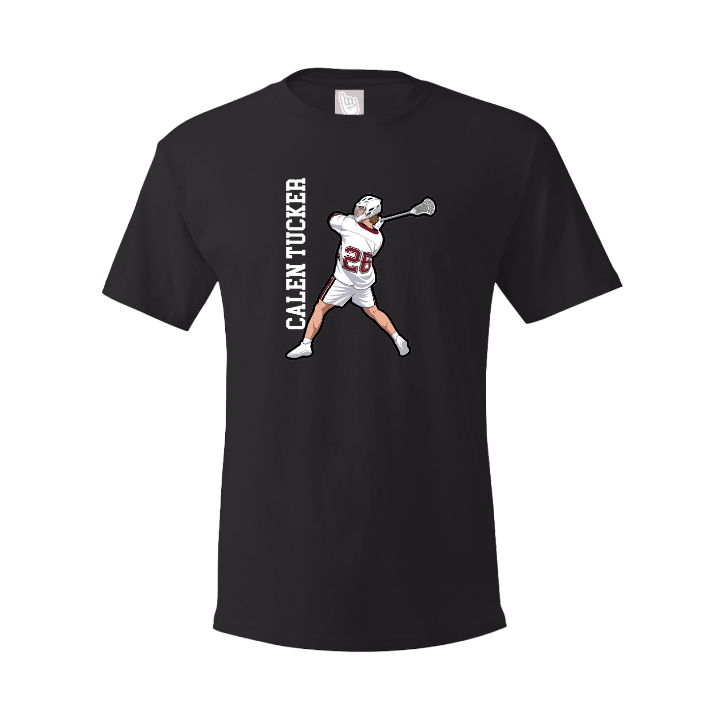 Tee — Name Vertical in Black