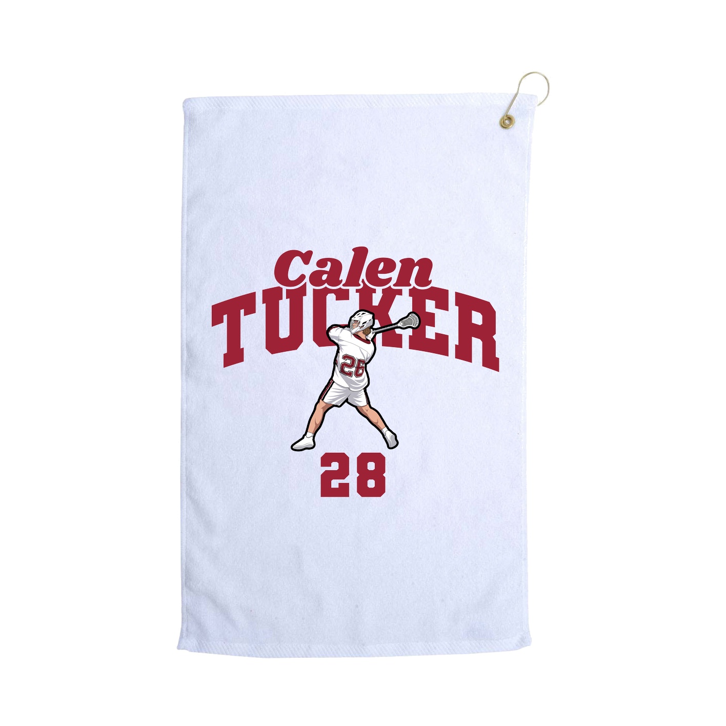 Golf Towel — Signature Arch in White
