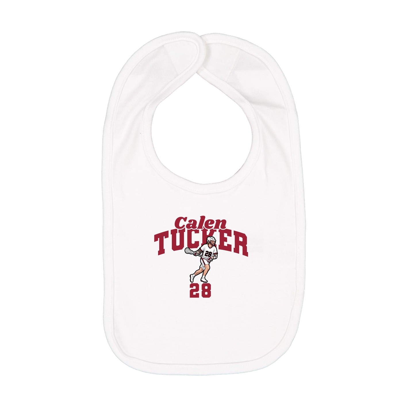 Infant Bib — Signature Arch in White