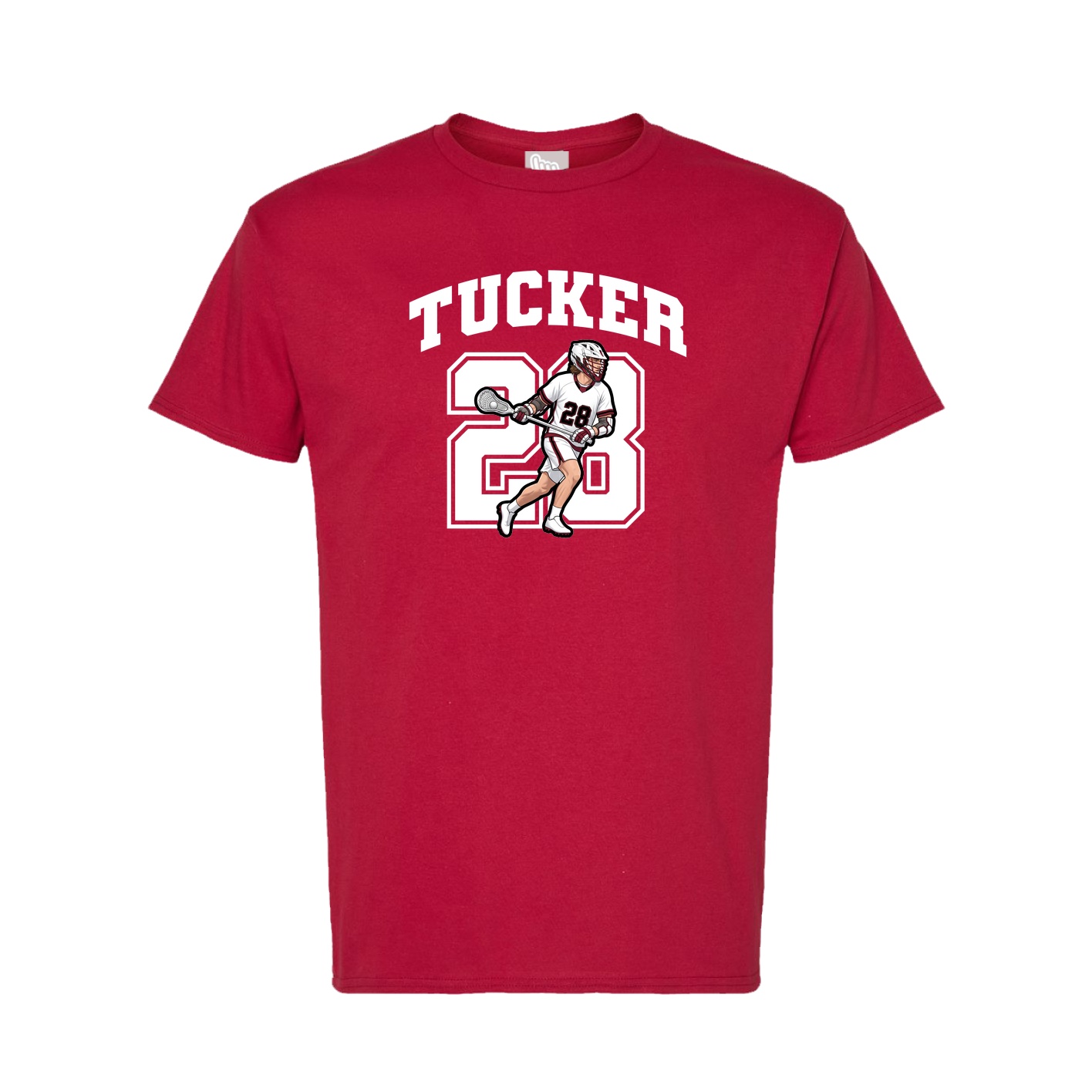 Tee — Number in Crimson