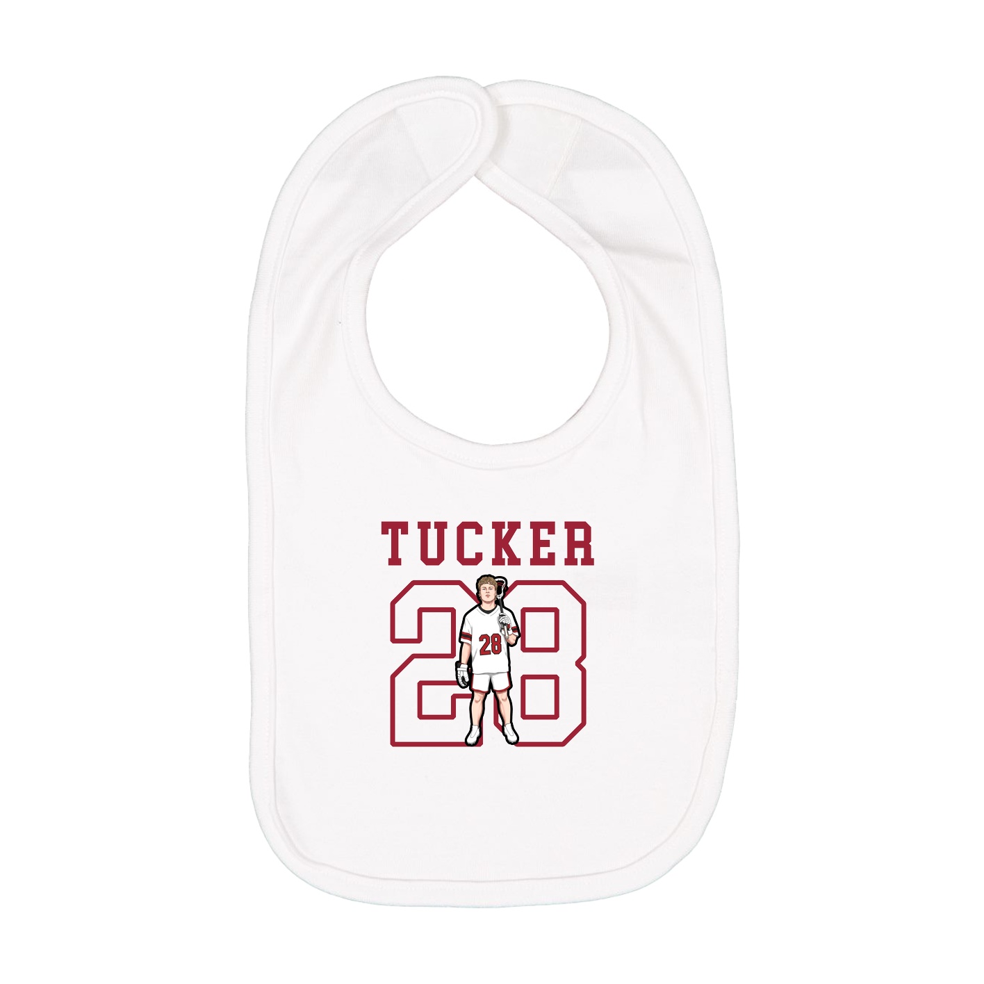 Infant Bib — Shirsey in White