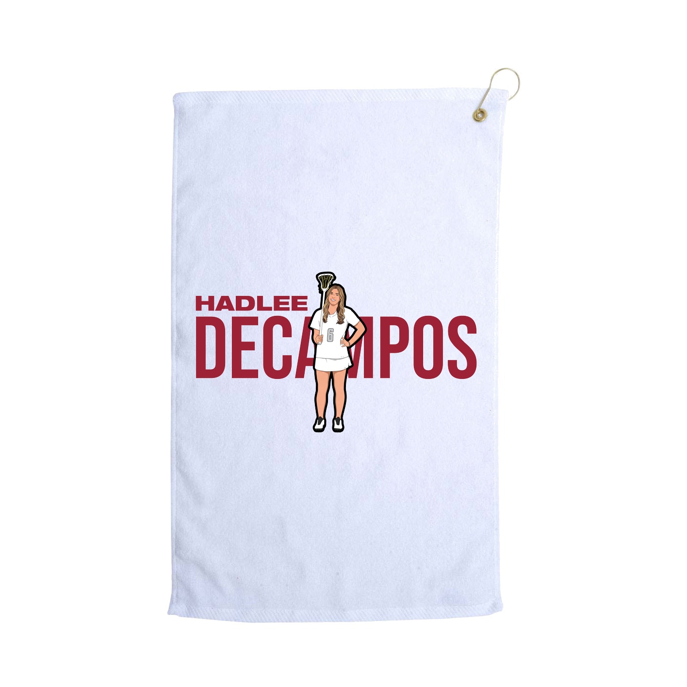 Golf Towel — Player Name in White