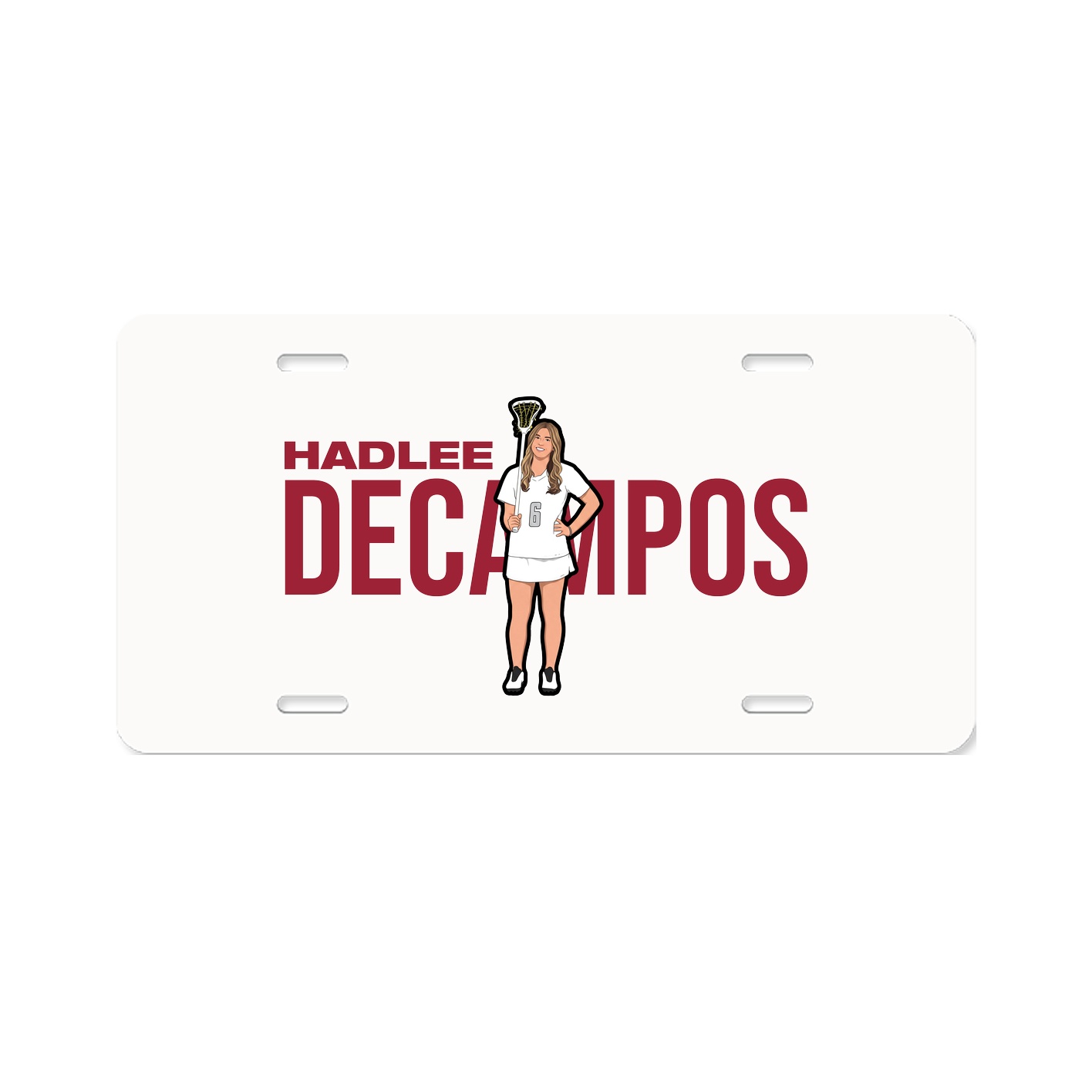 License Plate — Player Name in Classic