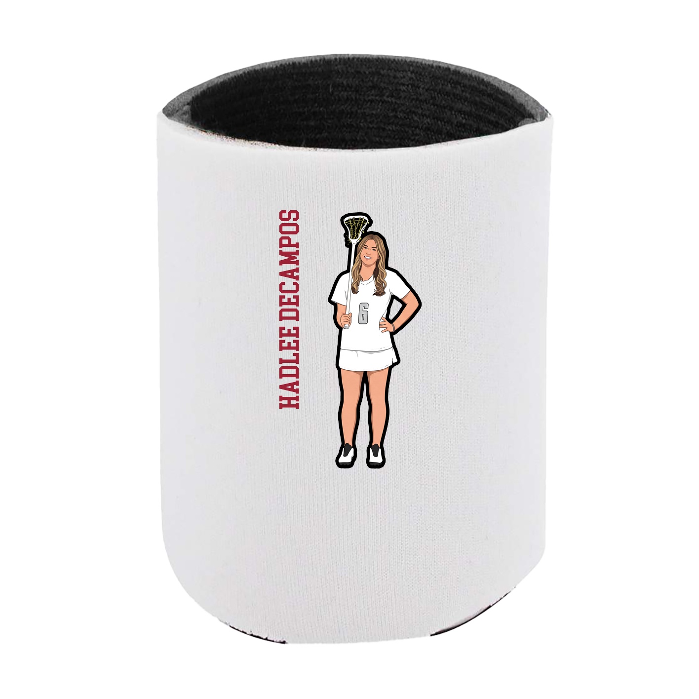 Can Holder — Name Vertical in White