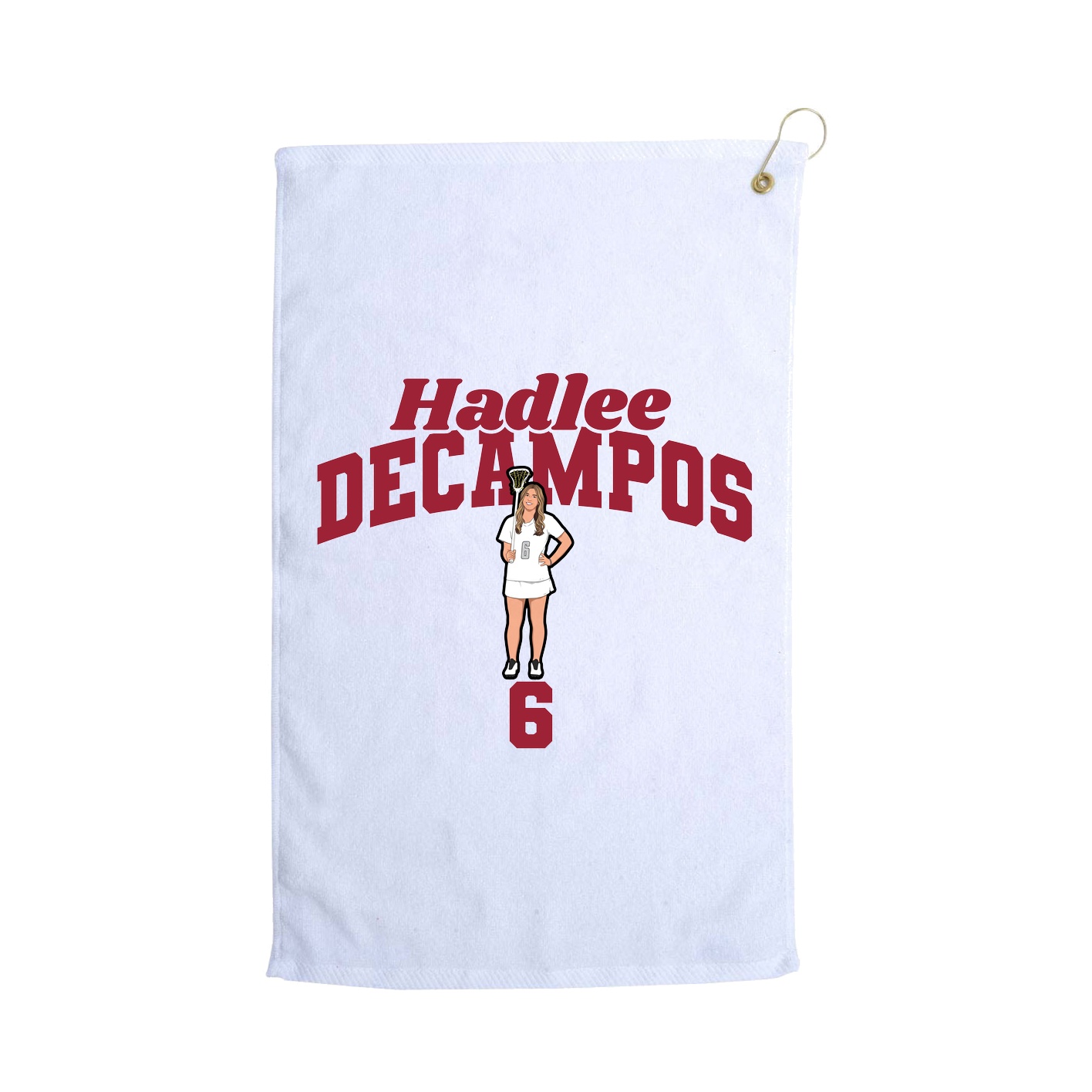 Golf Towel — Signature Arch in White