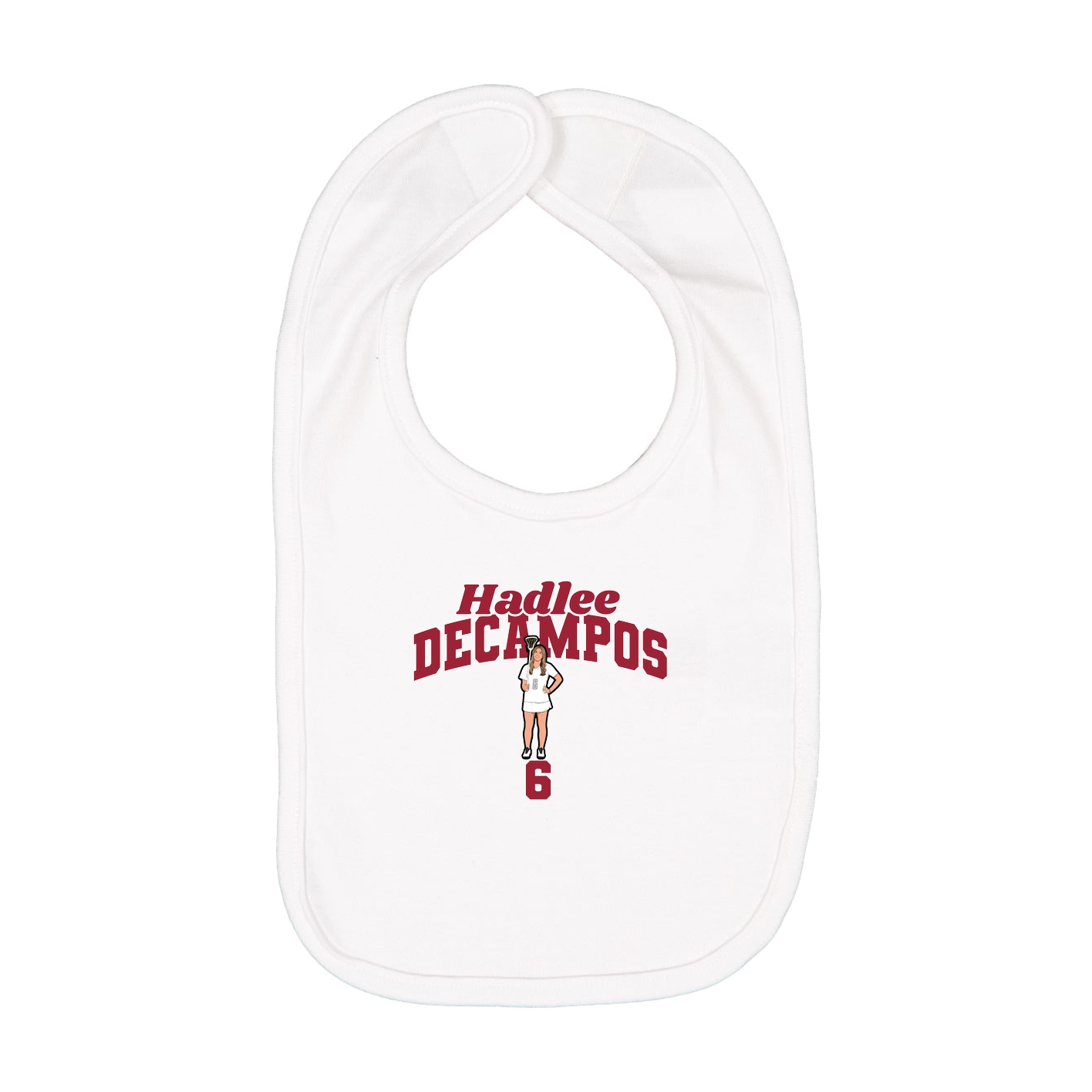 Infant Bib — Signature Arch in White