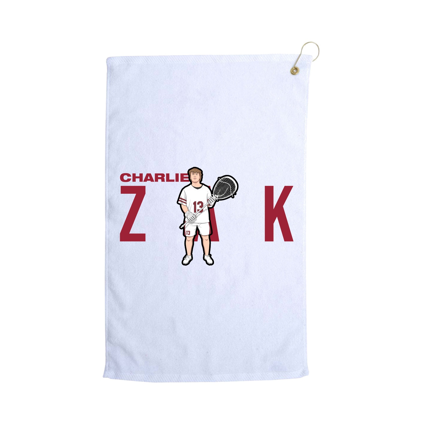 Golf Towel — Player Name in White