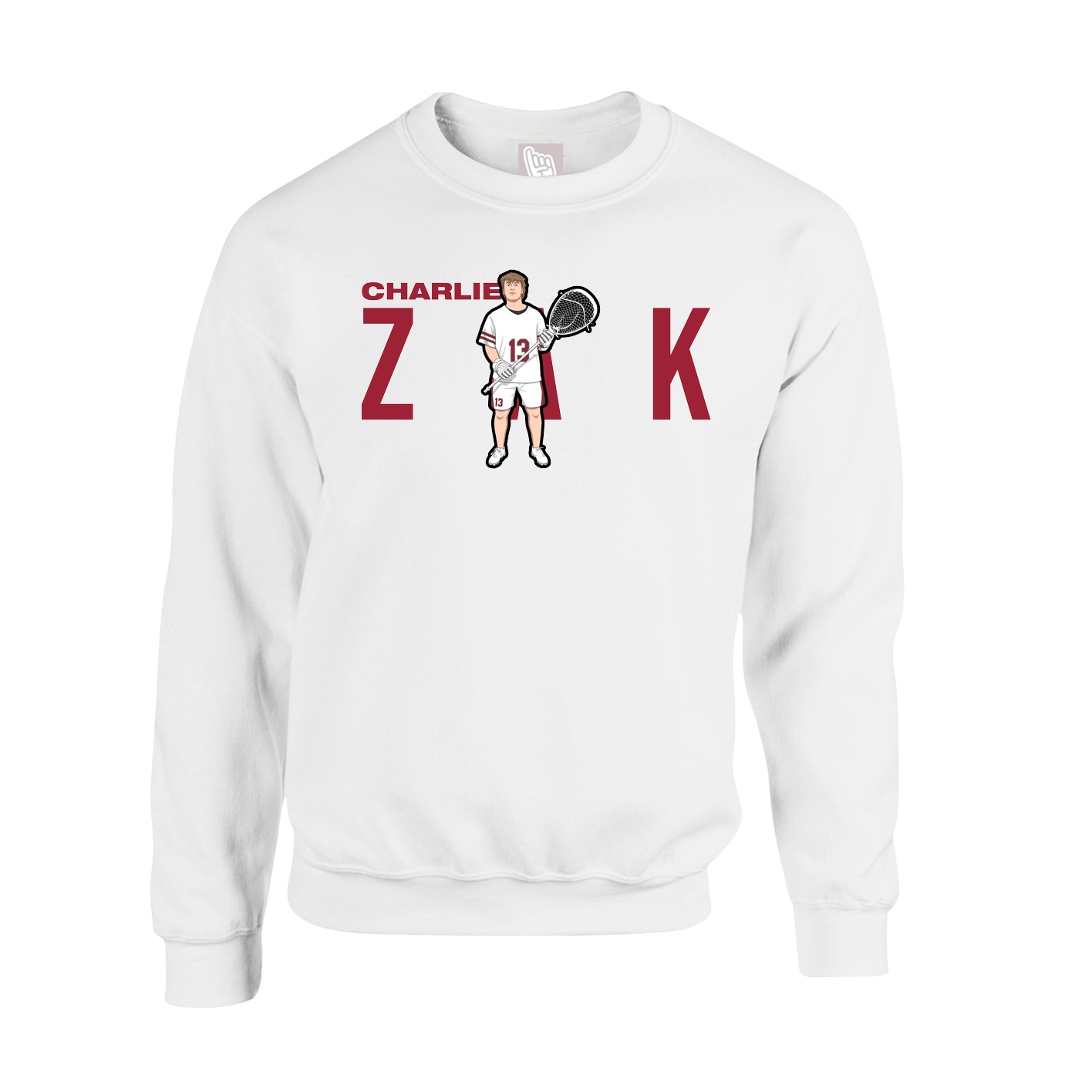 Fleece Crew — Player Name in White