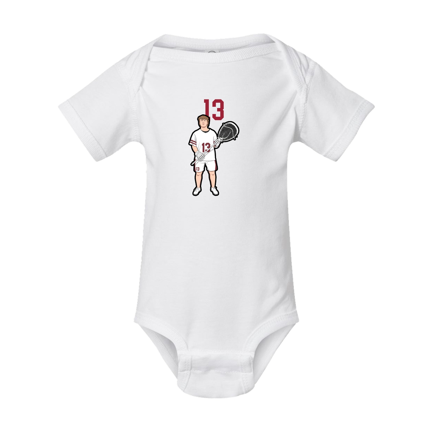 Baby Onesie — Number Top in White