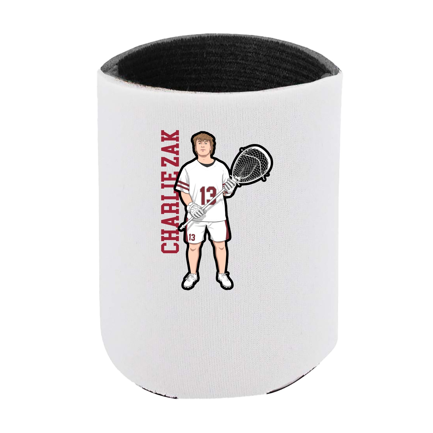 Can Holder — Name Vertical in White