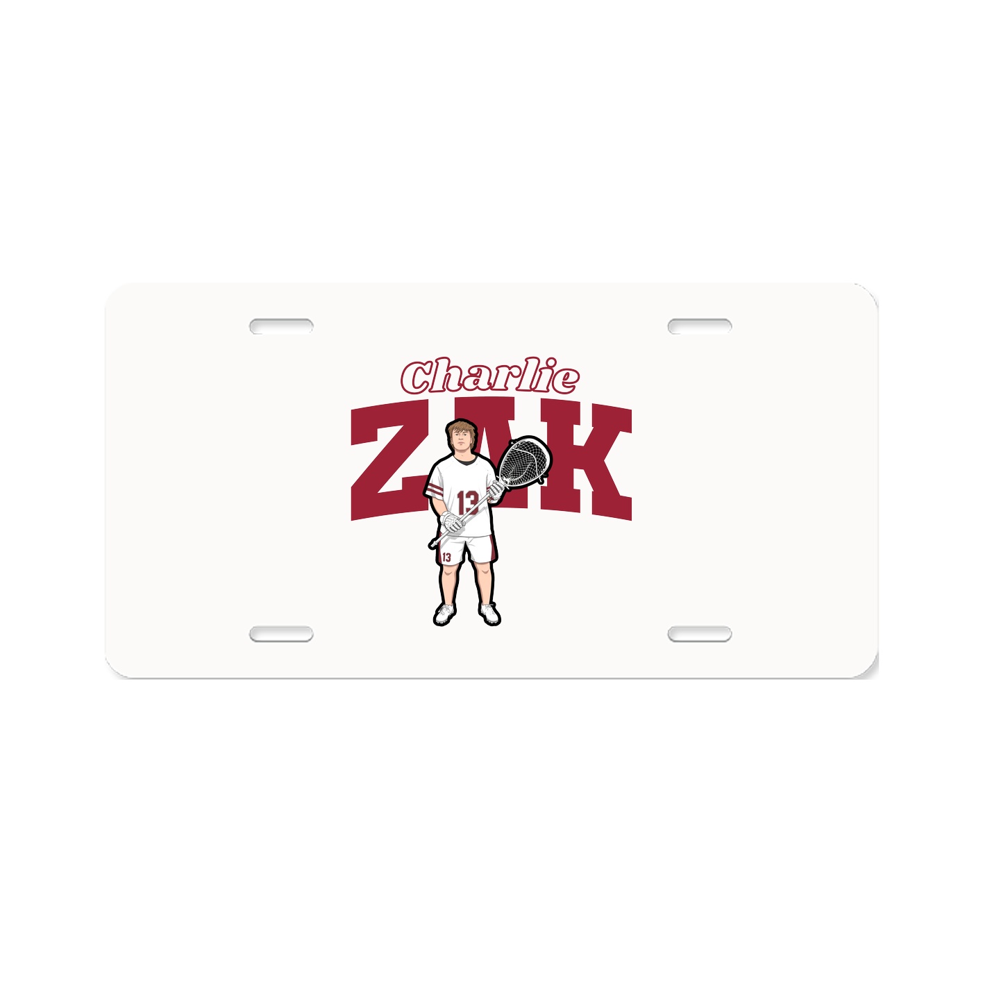 License Plate — Name Arch in Classic