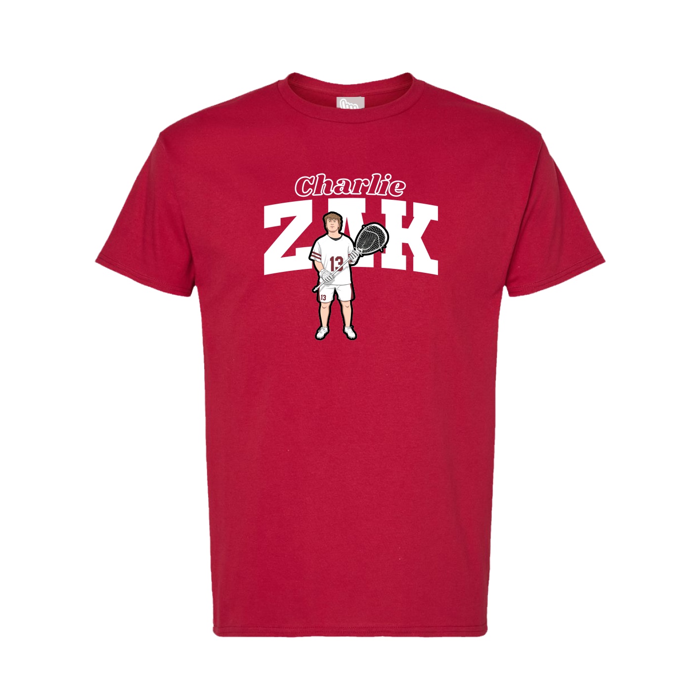 Tee — Name Arch in Crimson