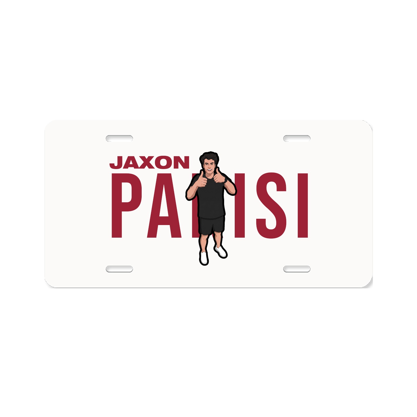 License Plate — Player Name in Classic