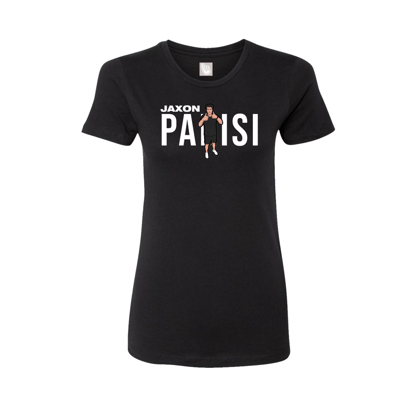 Fitted Women's Tee — Player Name in Black