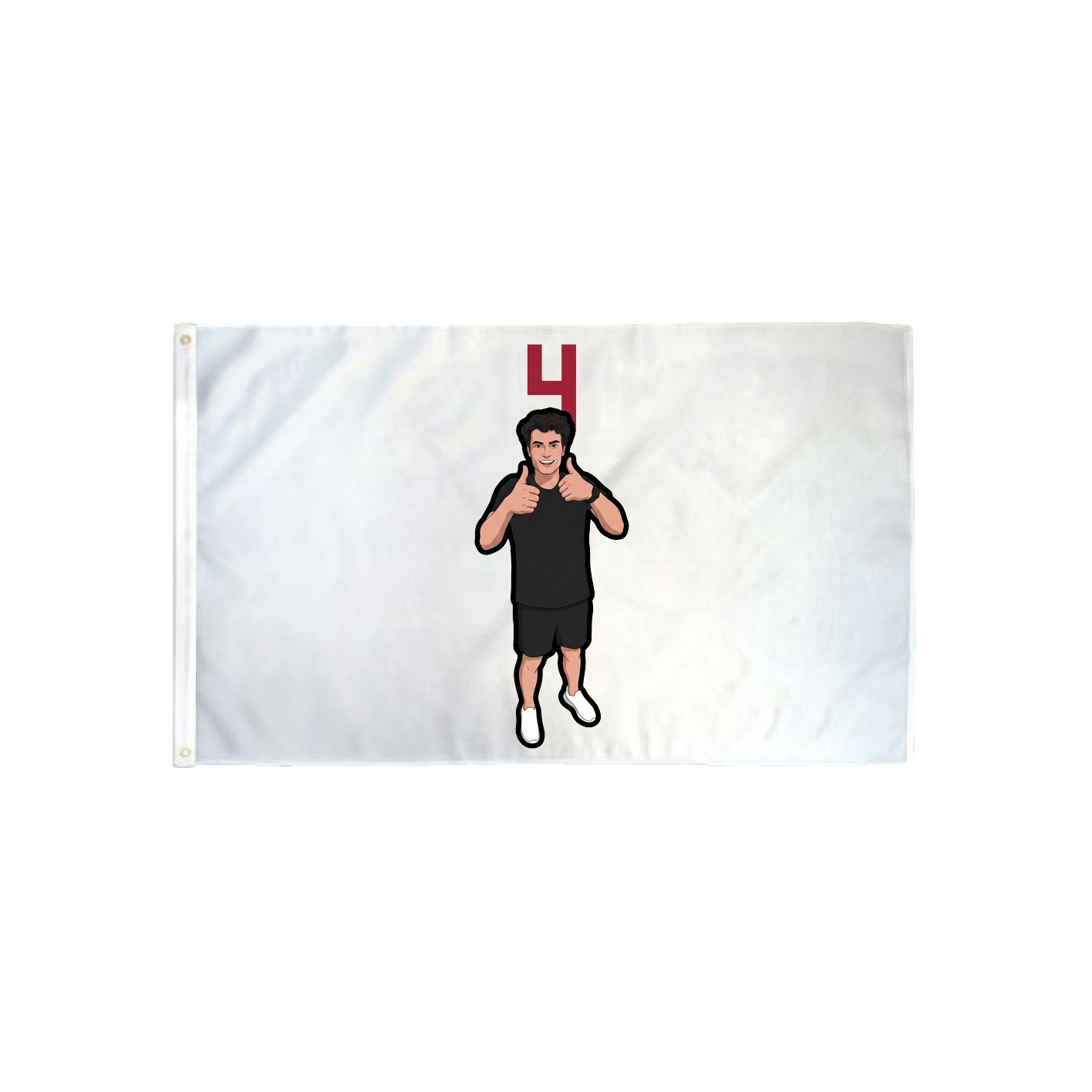 3x5 Flag — Number Top in Classic