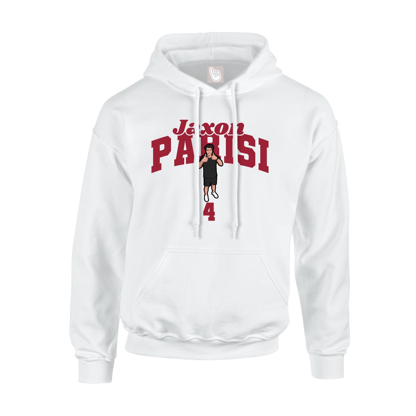 Hoodie — Signature Arch in White