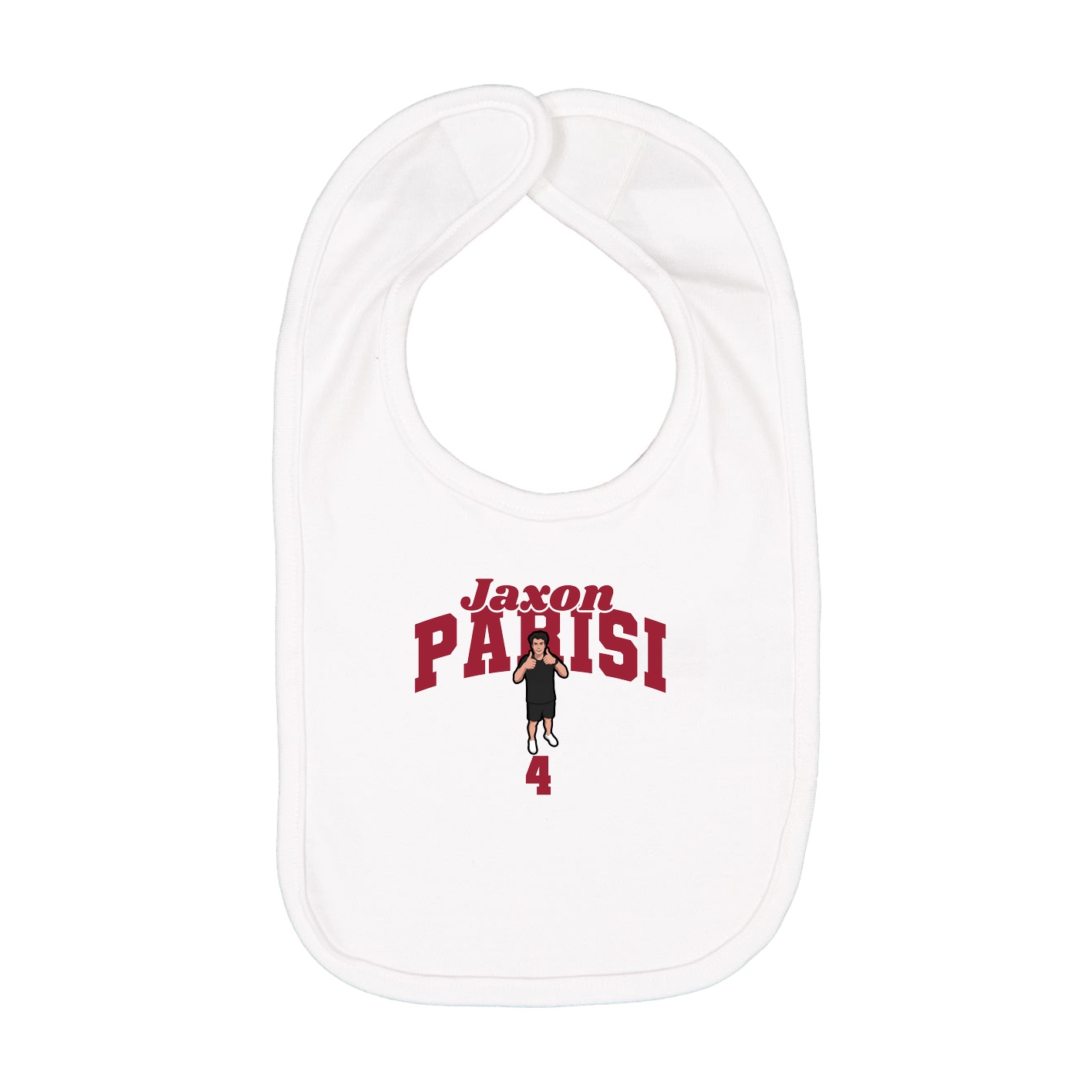 Infant Bib — Signature Arch in White