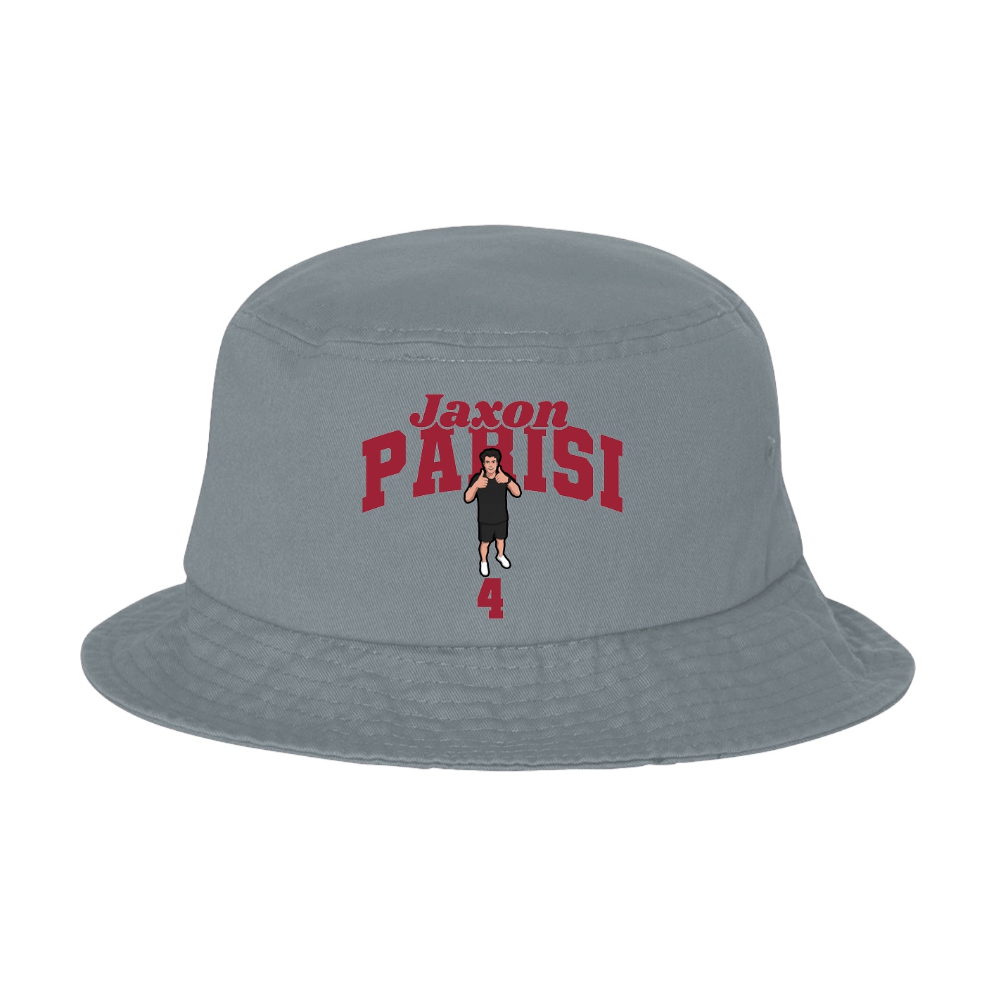 Bucket Cap — Signature Arch in Grey