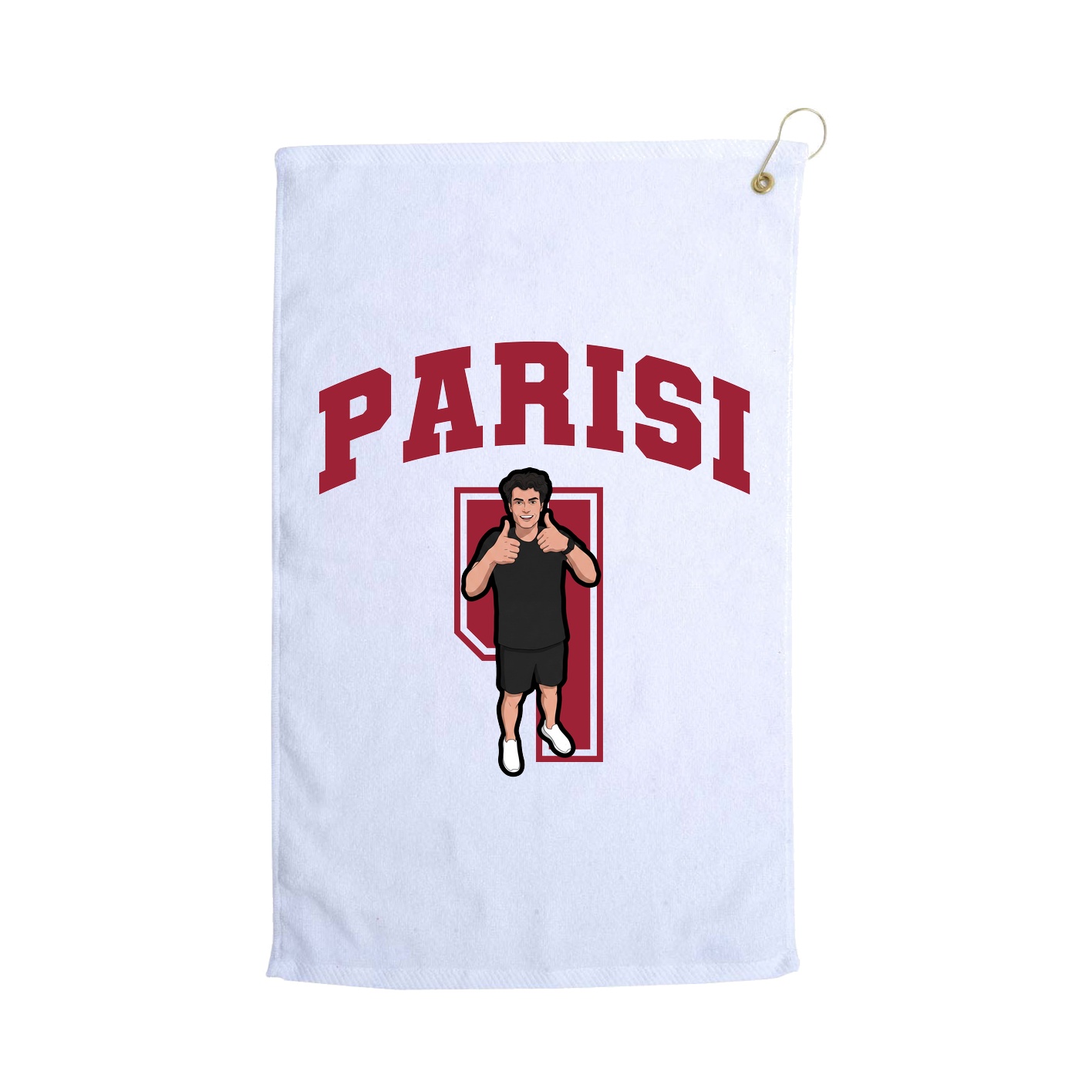 Golf Towel — Number in White