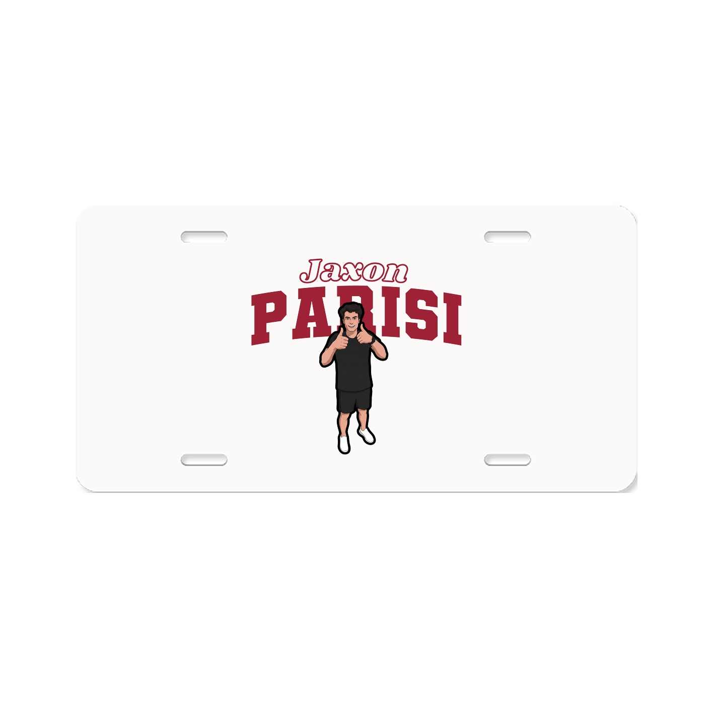 License Plate — Name Arch in Classic