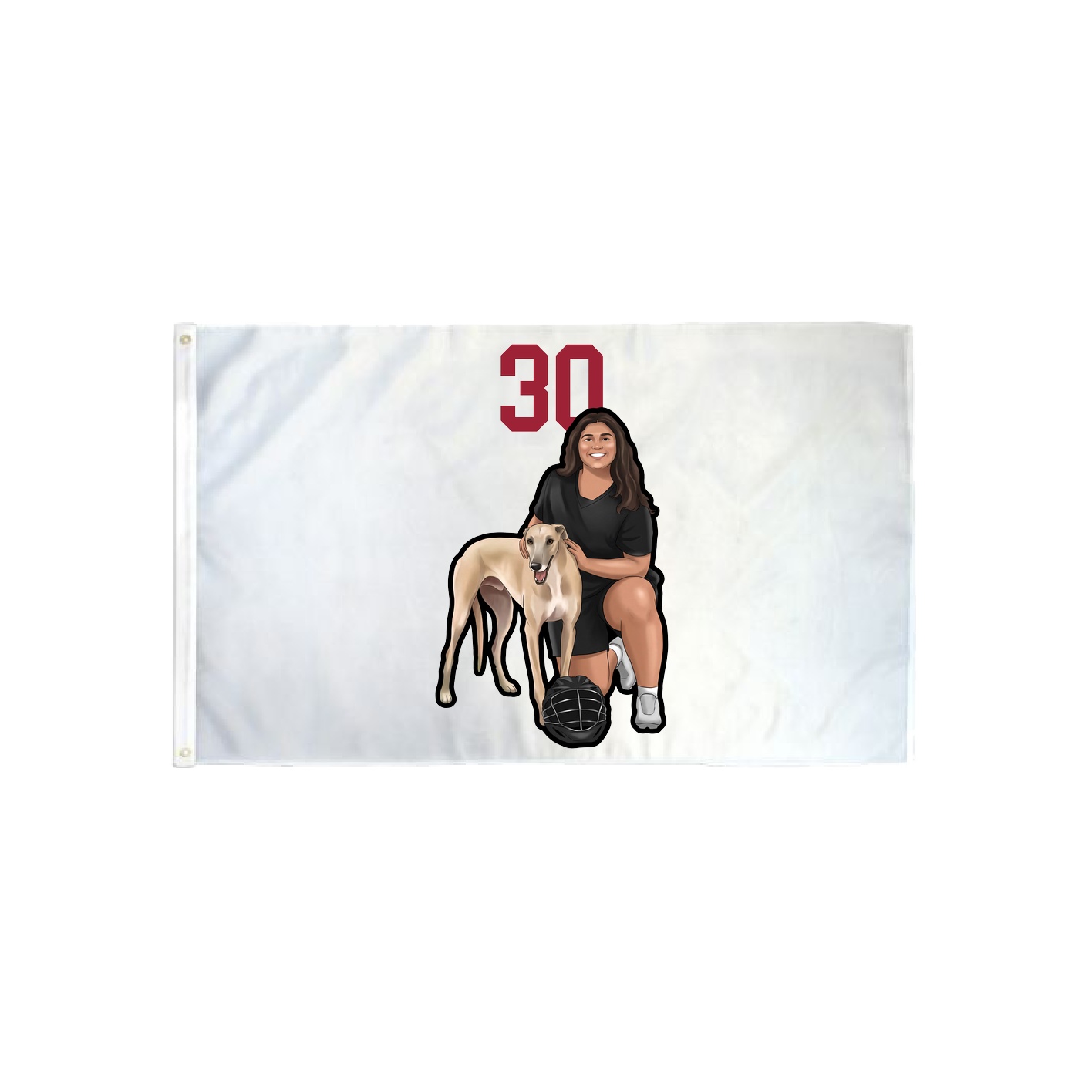 3x5 Flag — Number Top in Classic