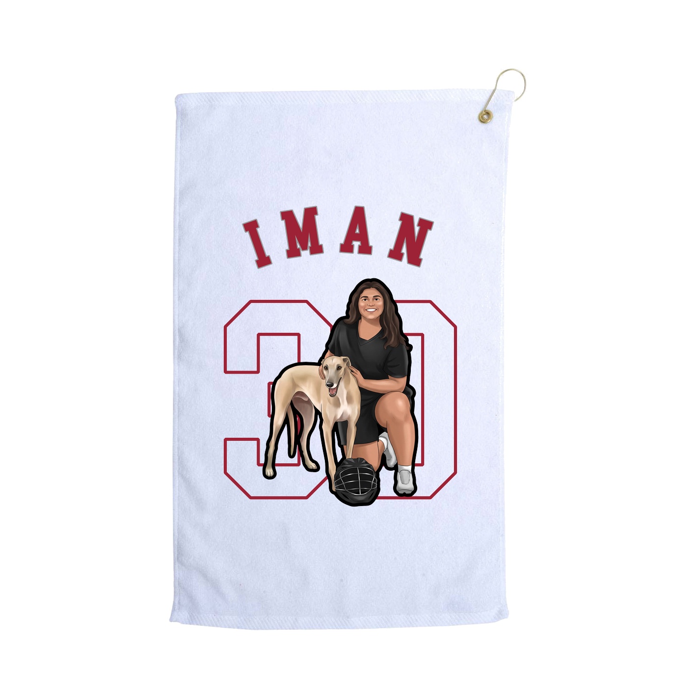 Golf Towel — Shirsey Arch in White
