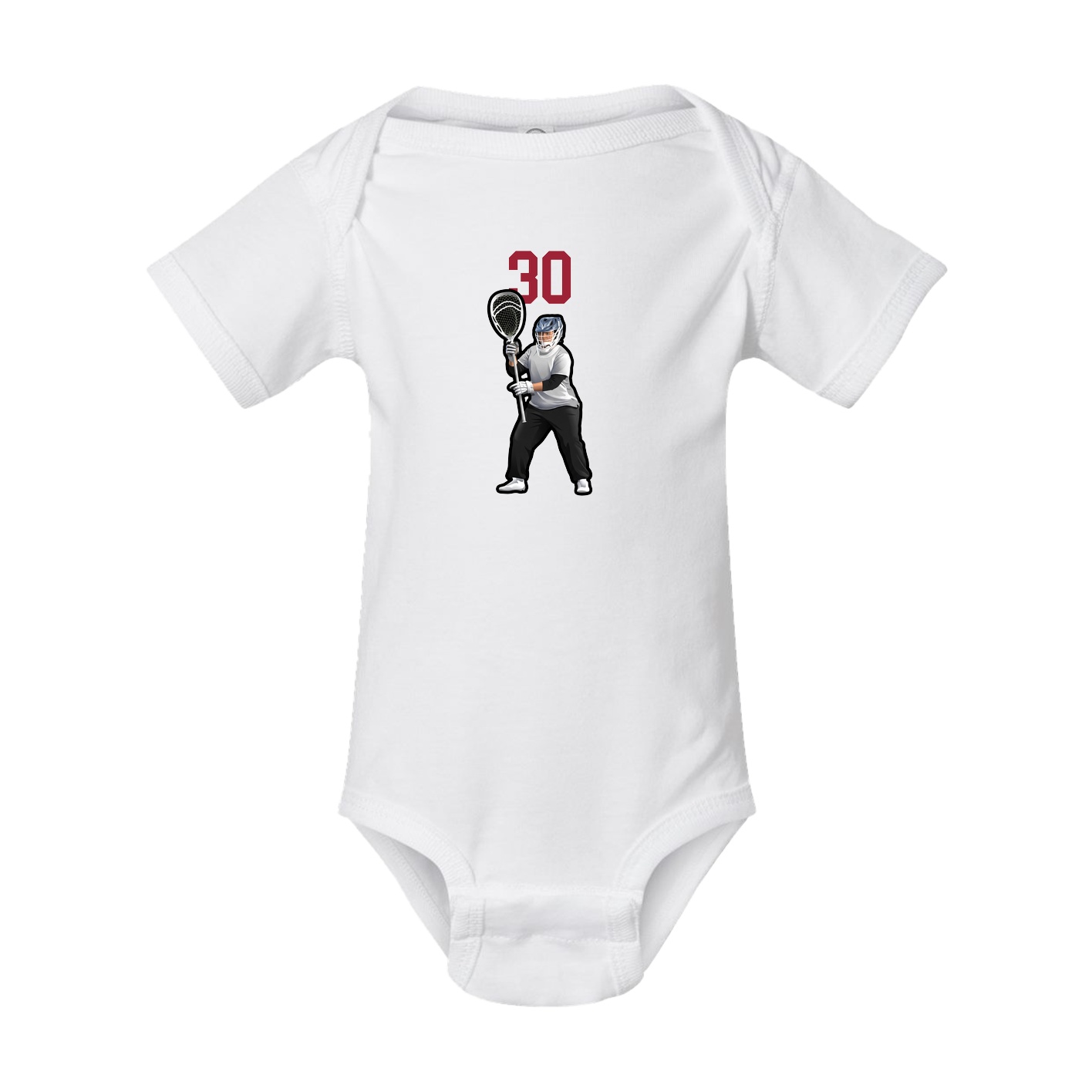 Baby Onesie — Number Top in White