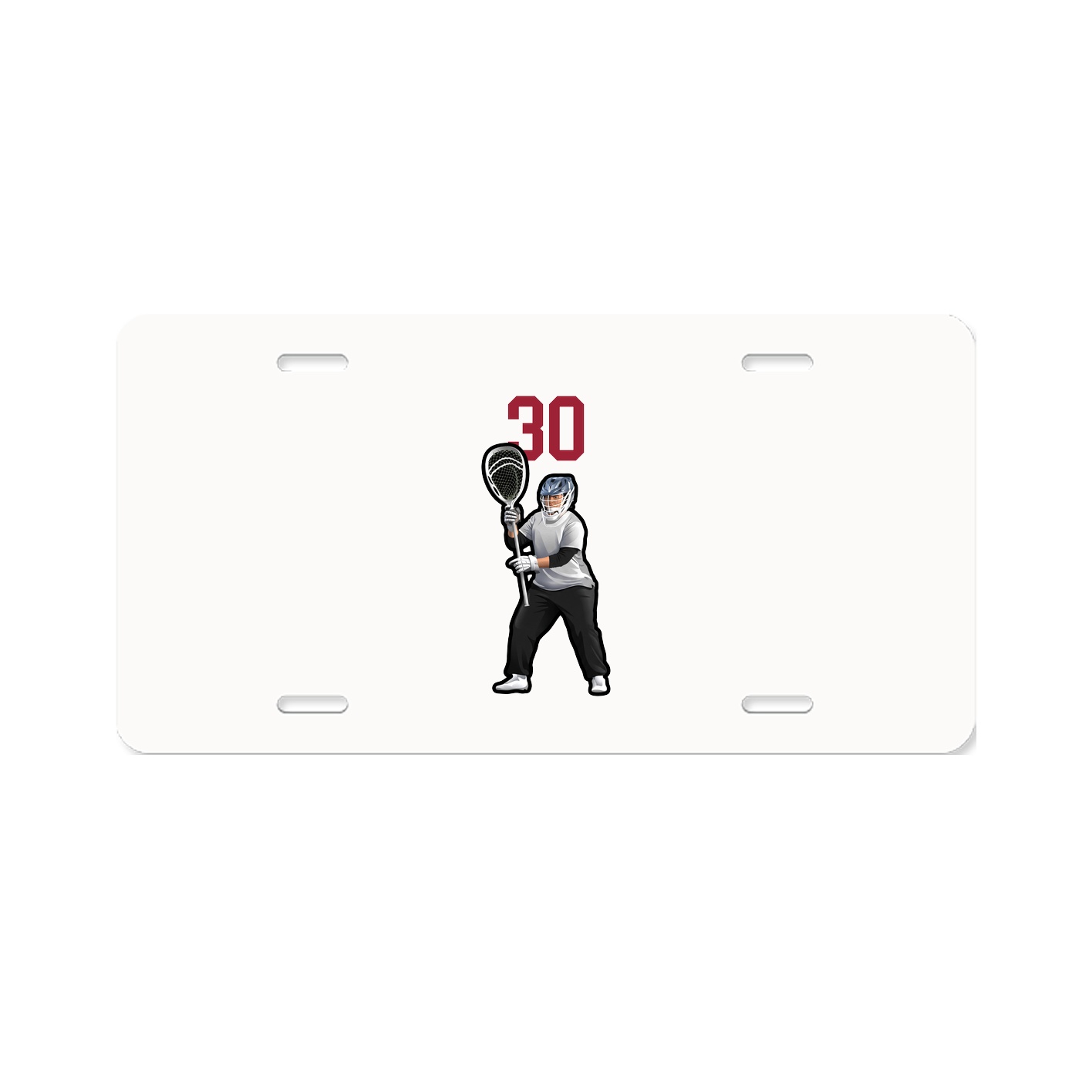 License Plate — Number Top in Classic