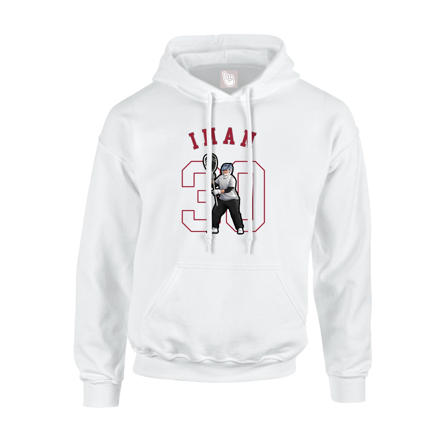 Youth Hoodie — Shirsey Arch in White