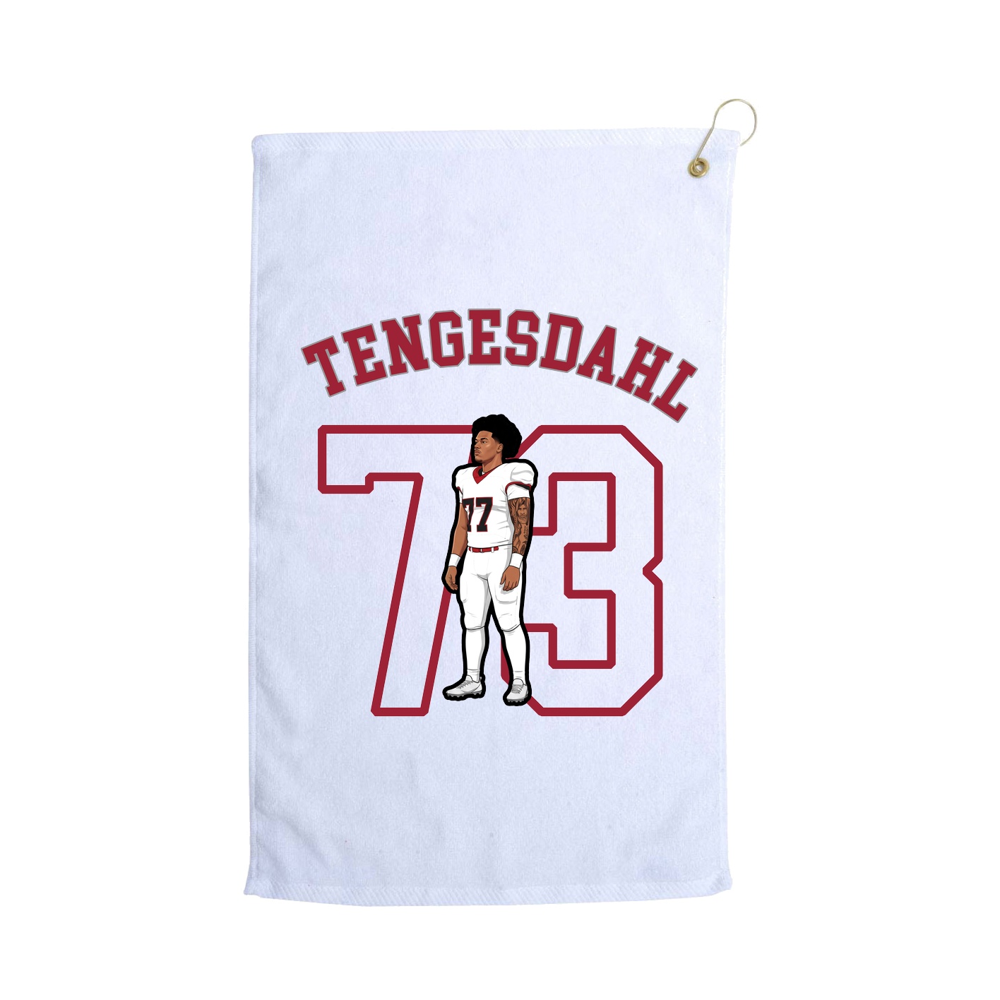Golf Towel — Shirsey Arch in White