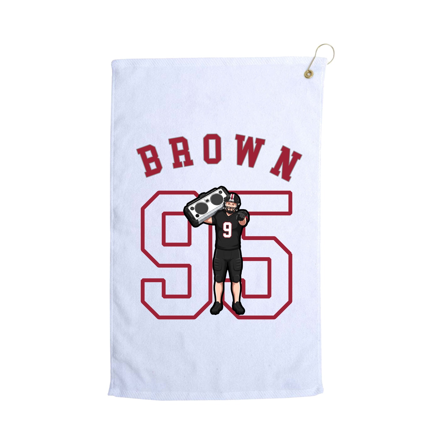 Golf Towel — Shirsey Arch in White