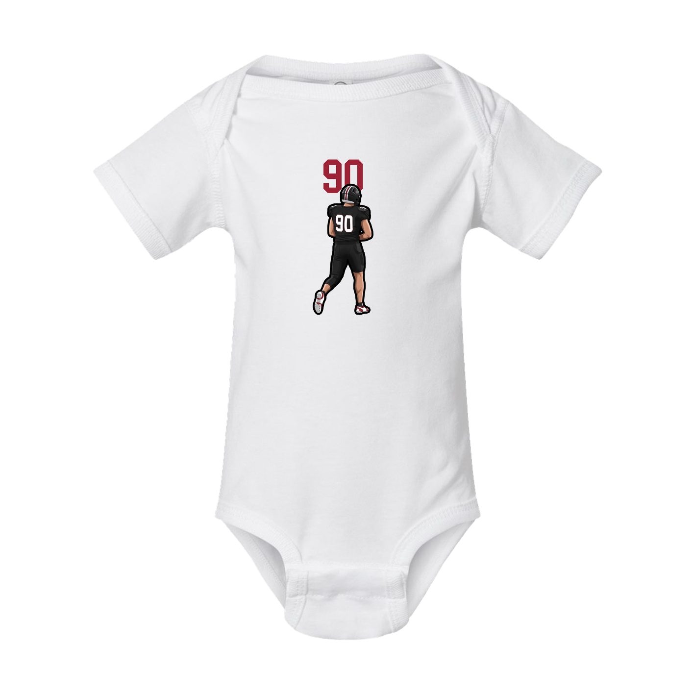 Baby Onesie — Number Top in White