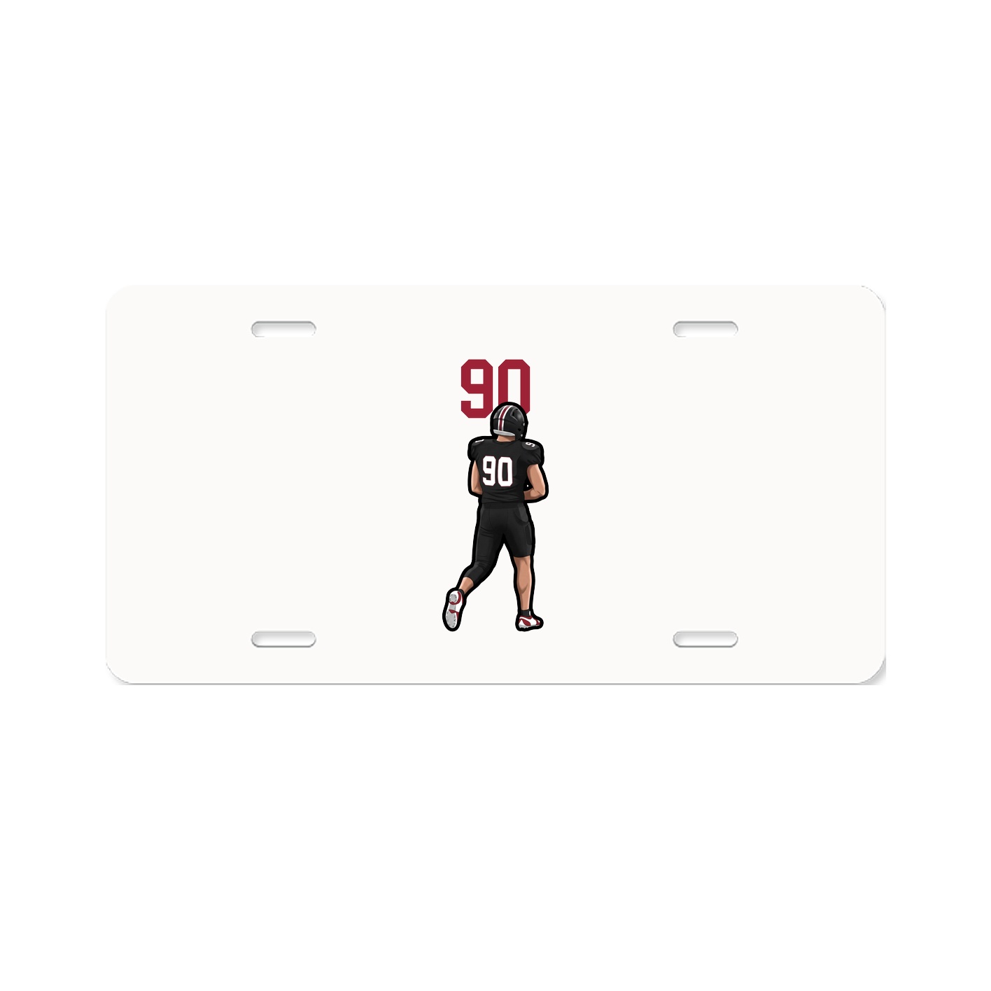 License Plate — Number Top in Classic