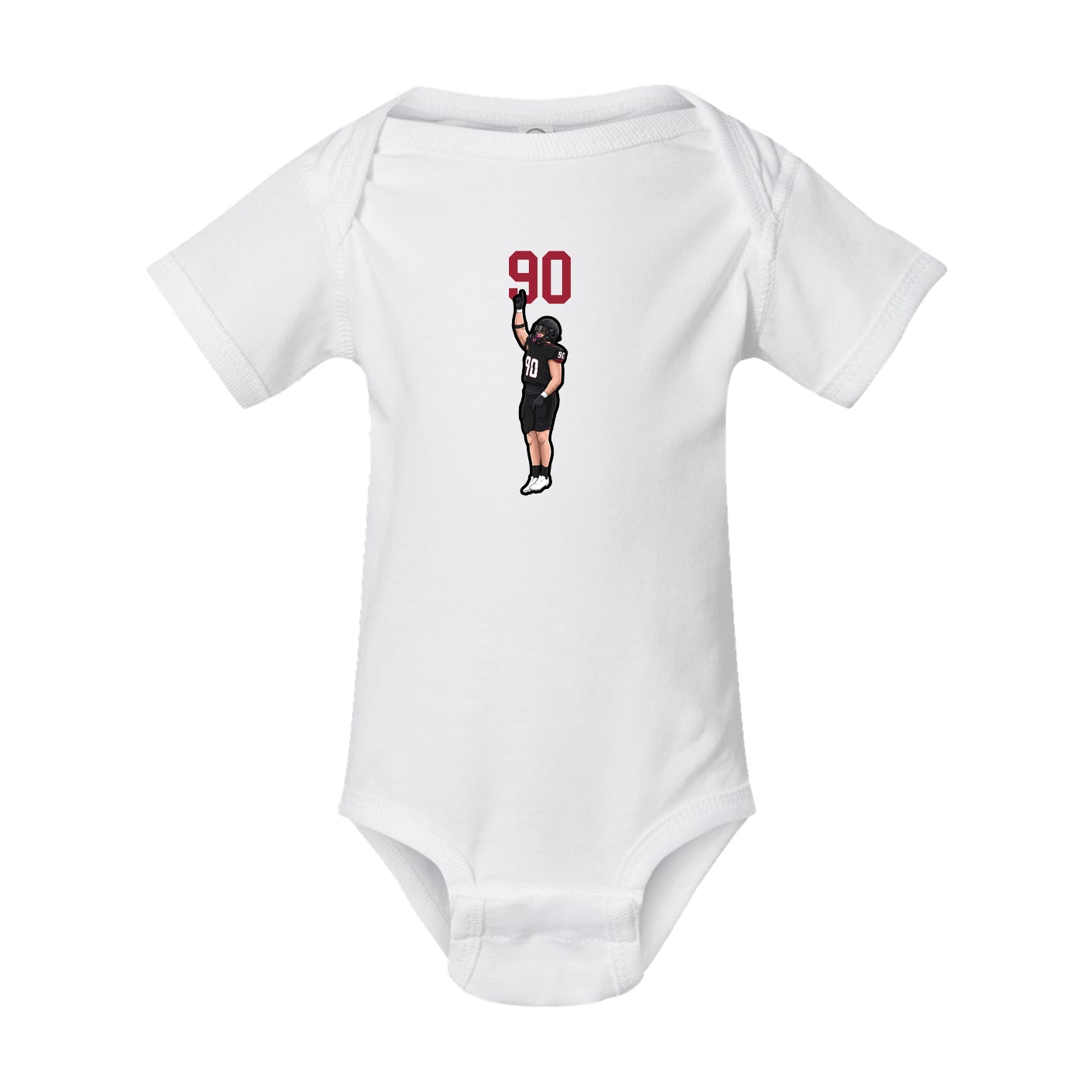 Baby Onesie — Number Top in White