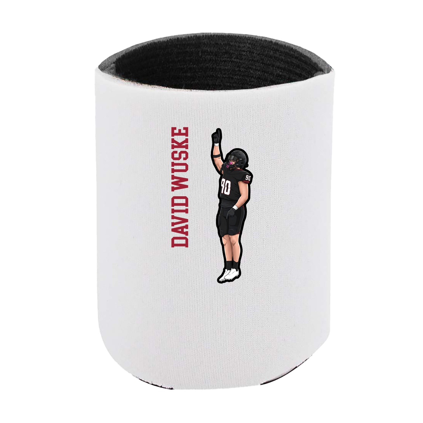 Can Holder — Name Vertical in White