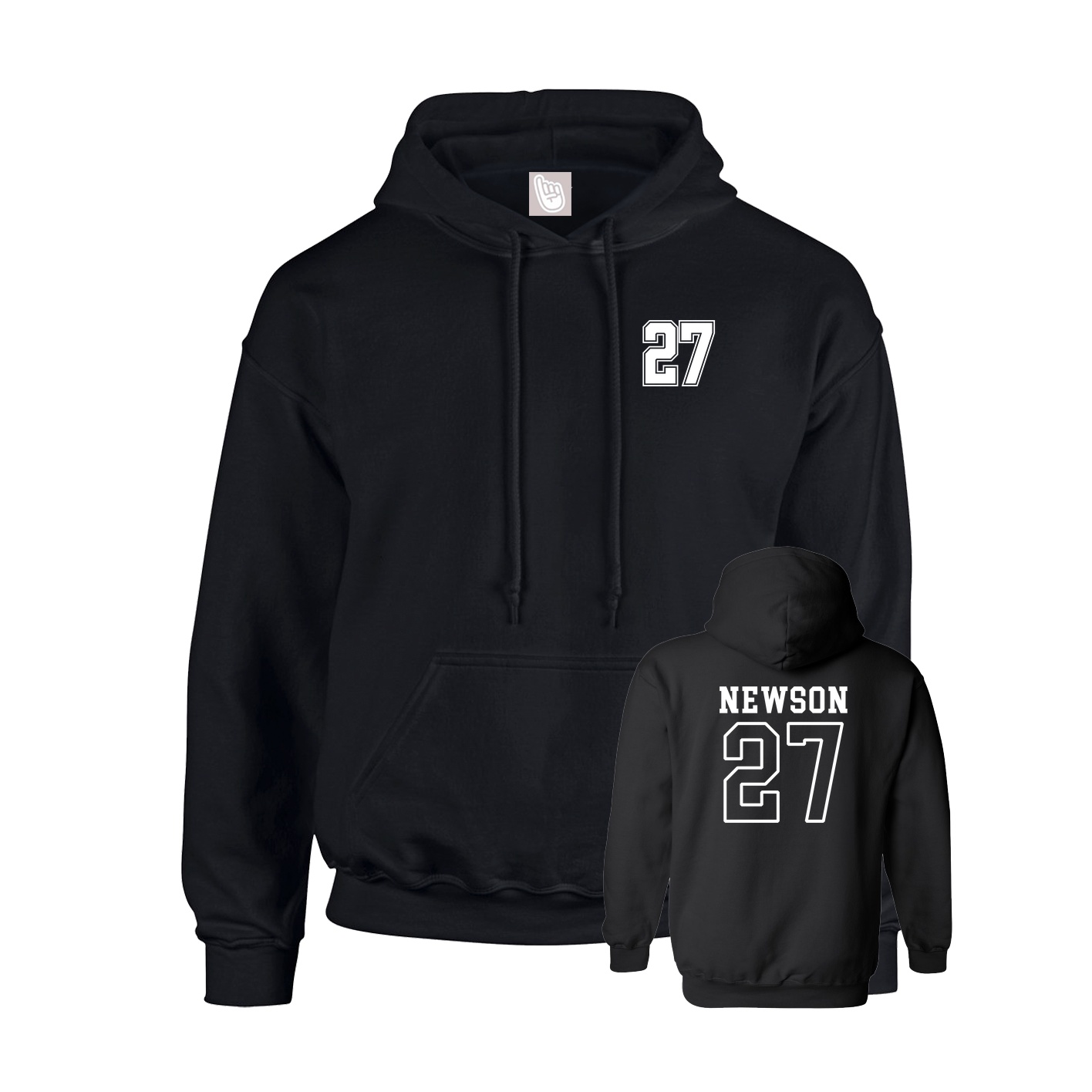 Hoodie — Chest Back in Black