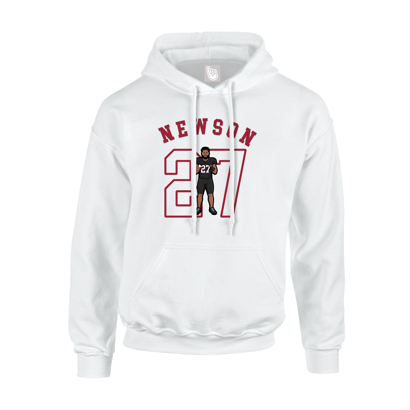 Youth Hoodie — Shirsey Arch in White