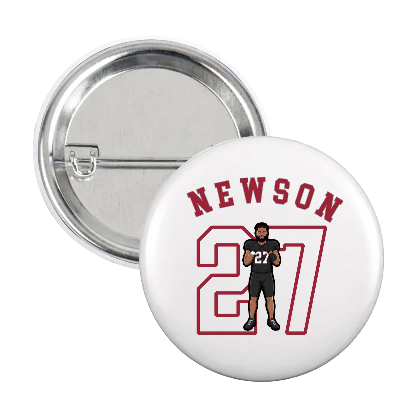 Game Day Button — Shirsey Arch in White