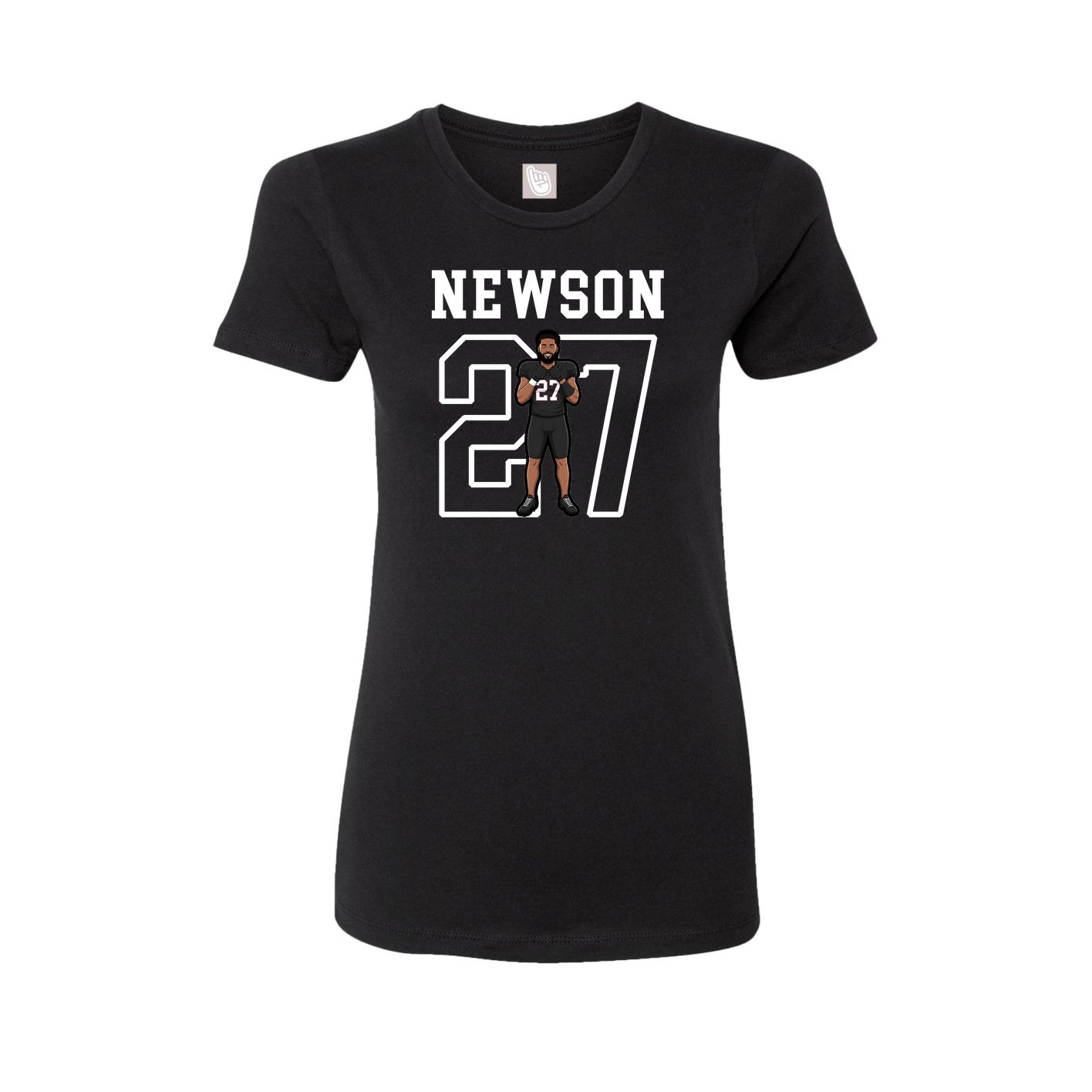 Fitted Women's Tee — Shirsey in Black