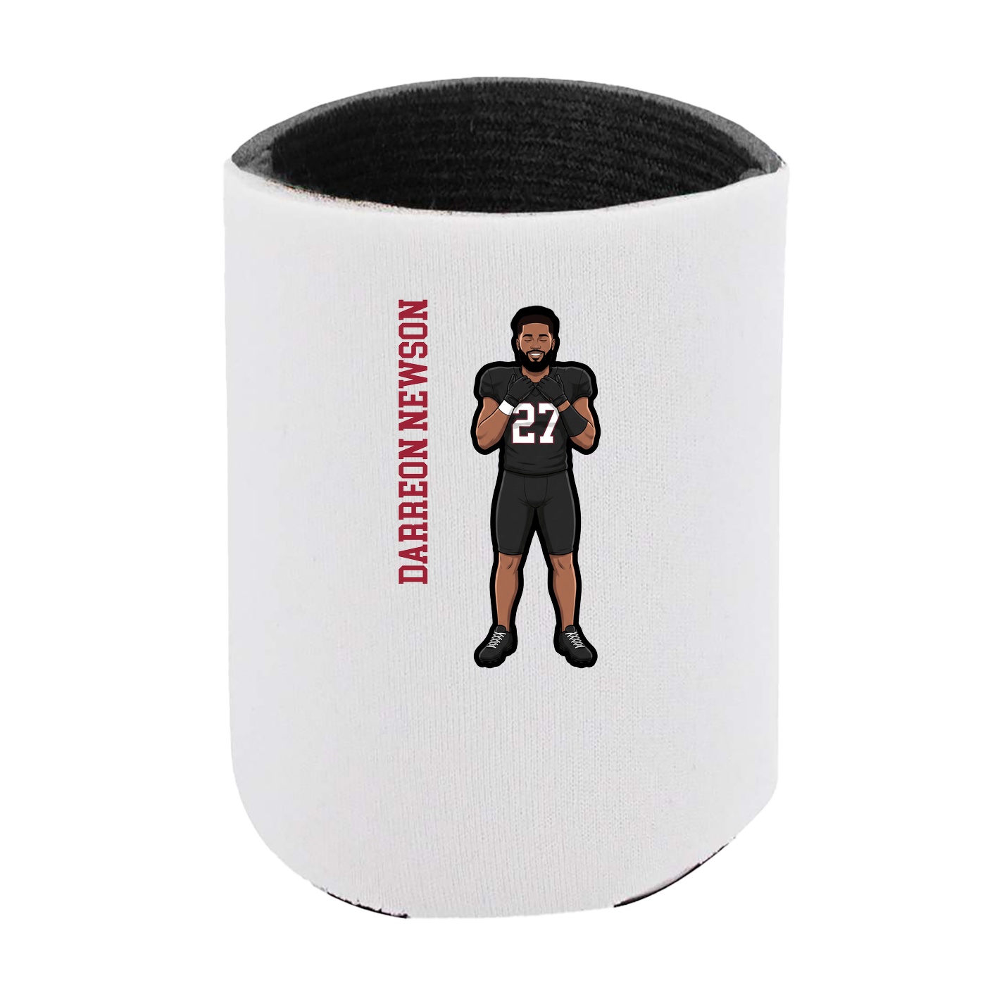 Can Holder — Name Vertical in White