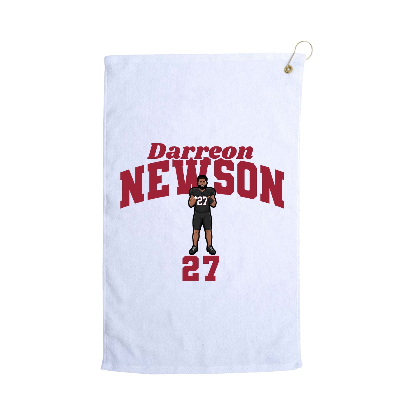 Golf Towel — Signature Arch in White