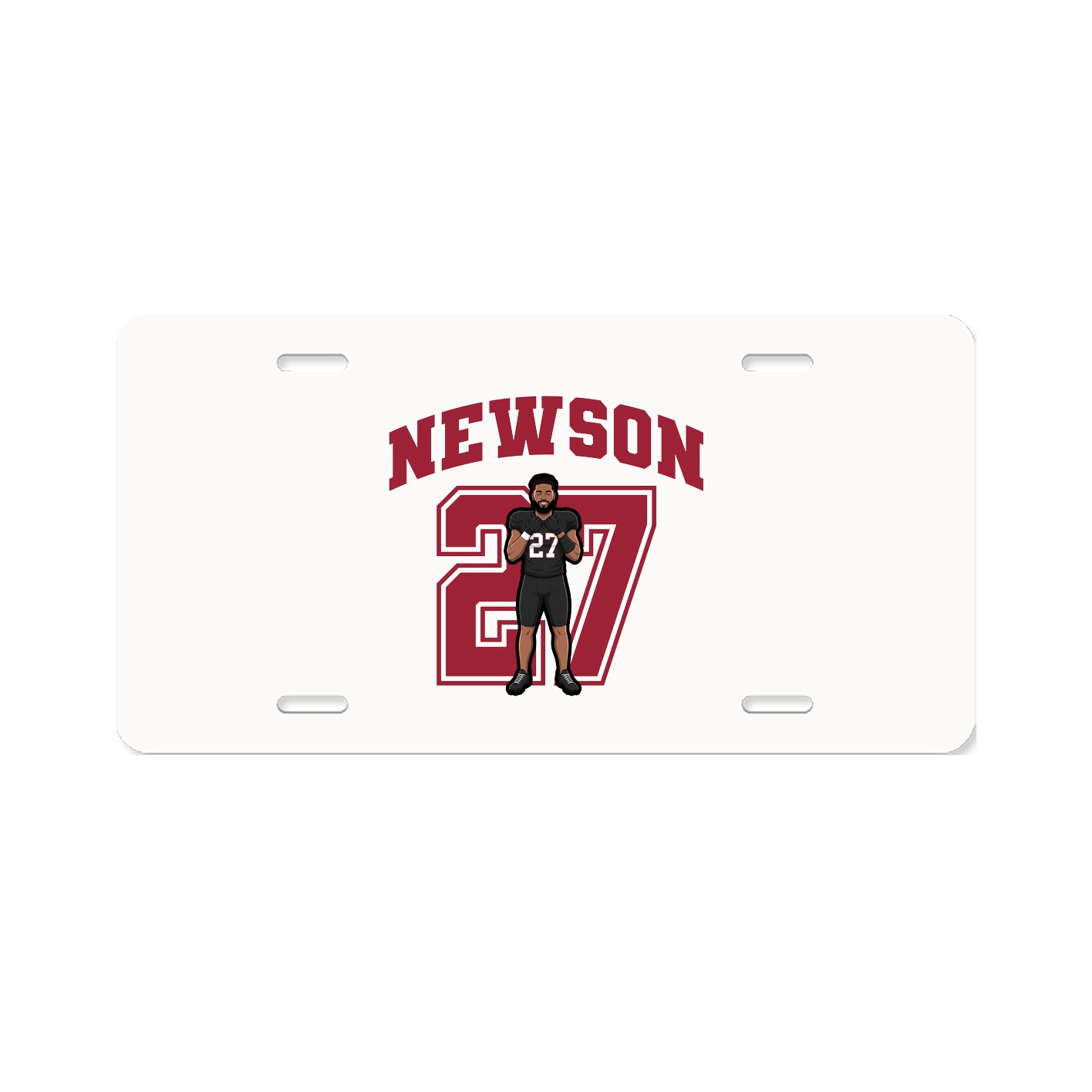 License Plate — Number in Classic