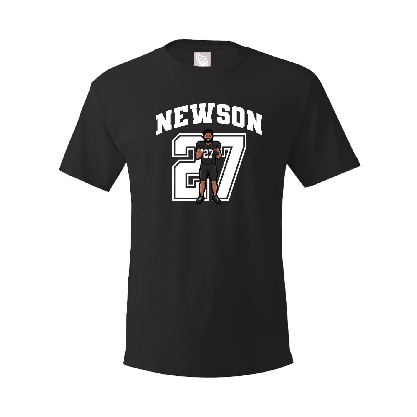 Youth Tee — Number in Black