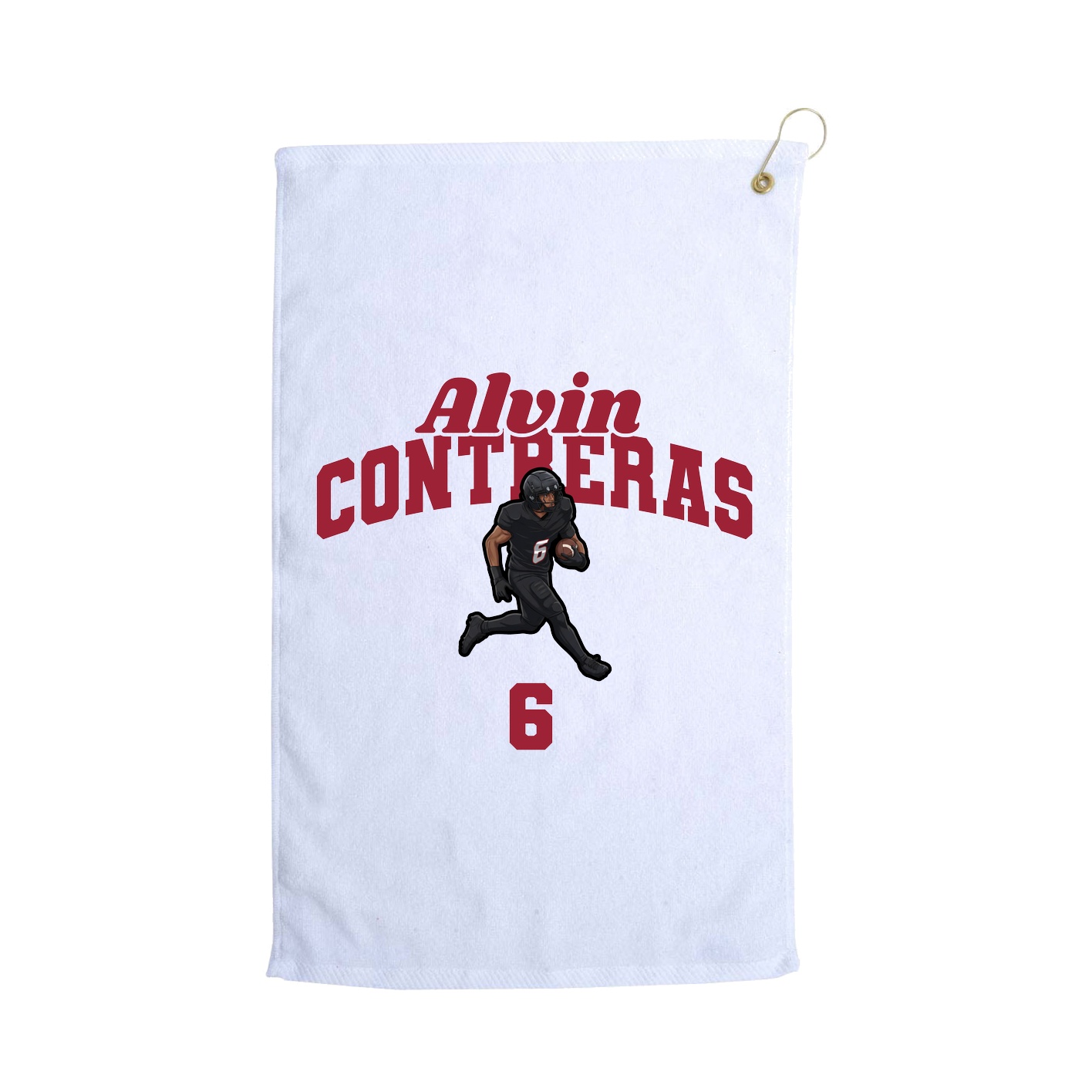 Golf Towel — Signature Arch in White