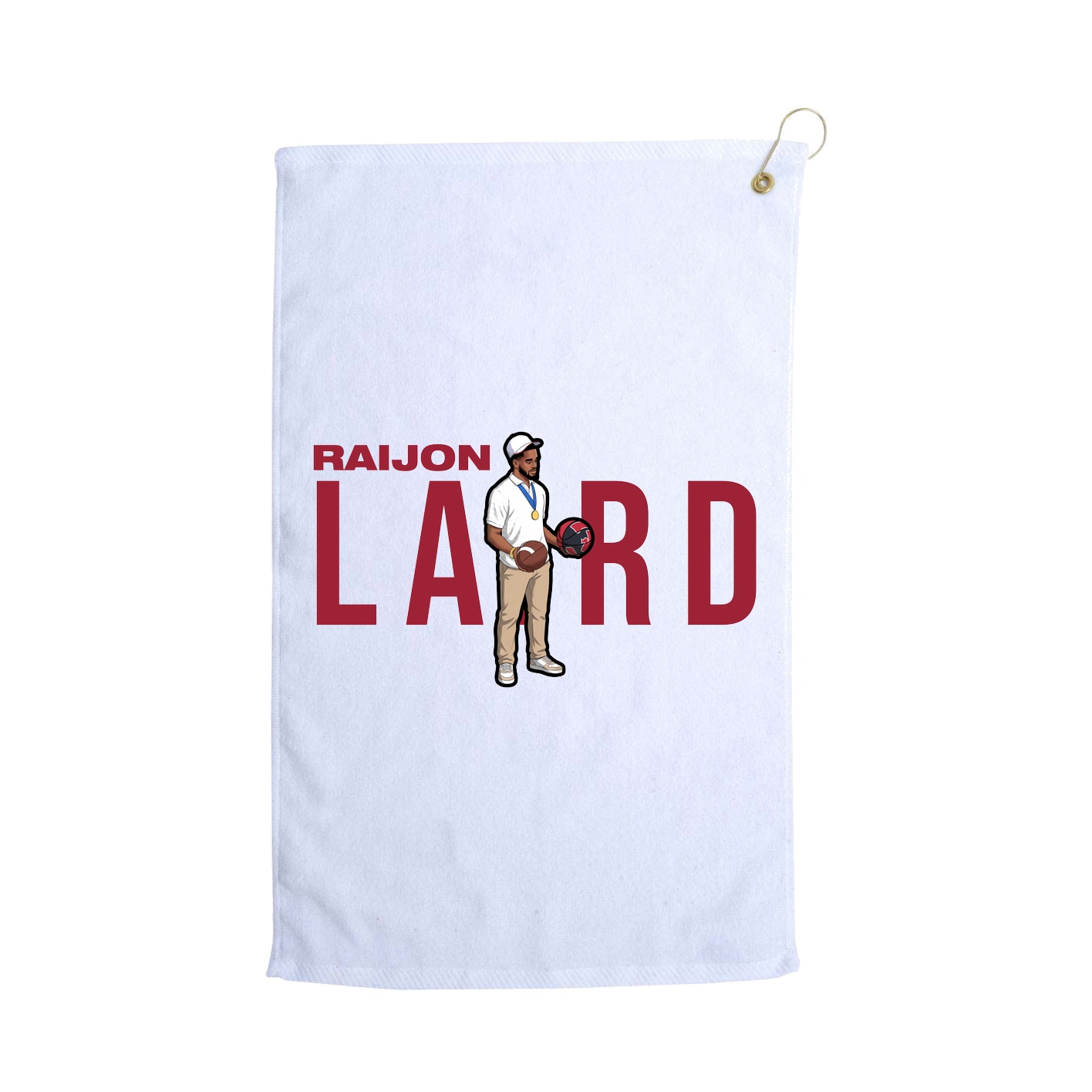 Golf Towel — Player Name in White
