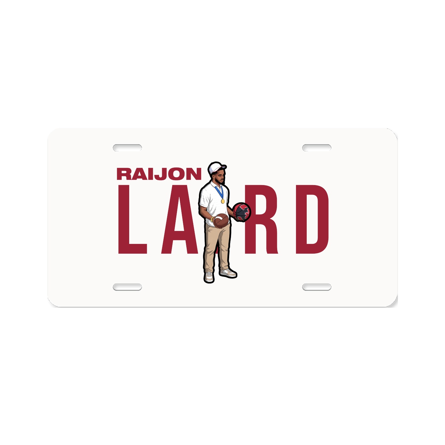 License Plate — Player Name in Classic